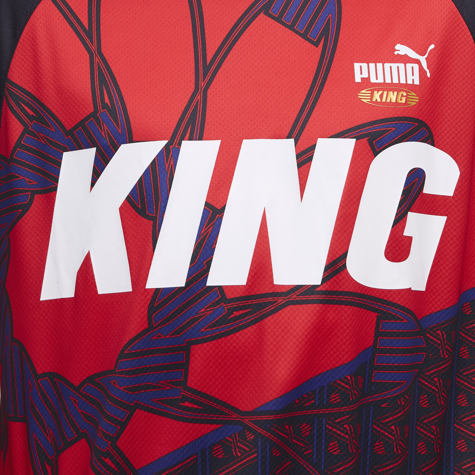 PUMA King uniseks voetbalshirt, Blauw, Maat XS thumbnail 2
