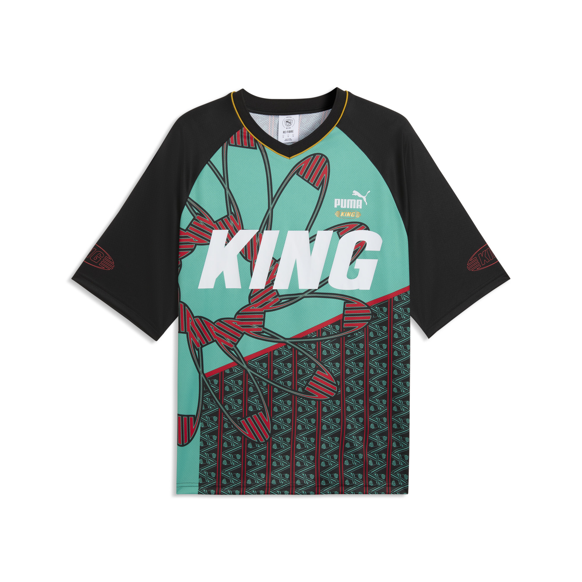 PUMA King uniseks voetbalshirt, Groen, Maat L