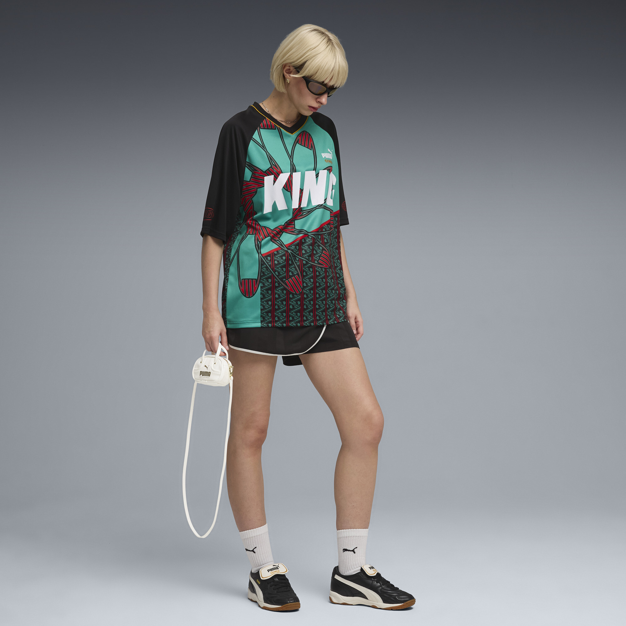 PUMA King uniseks voetbalshirt, Groen, Maat L thumbnail 4