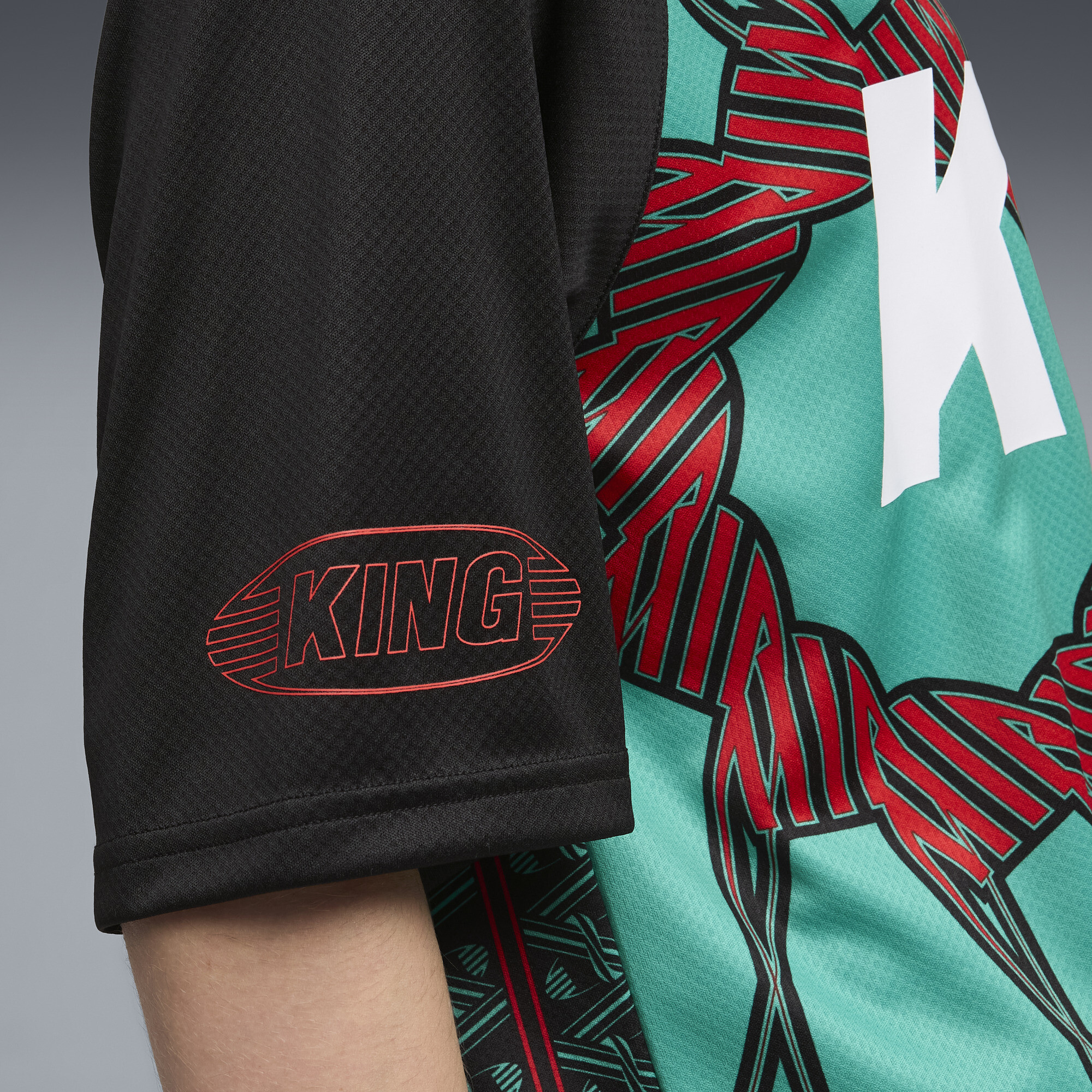 PUMA King uniseks voetbalshirt, Groen, Maat L thumbnail 2