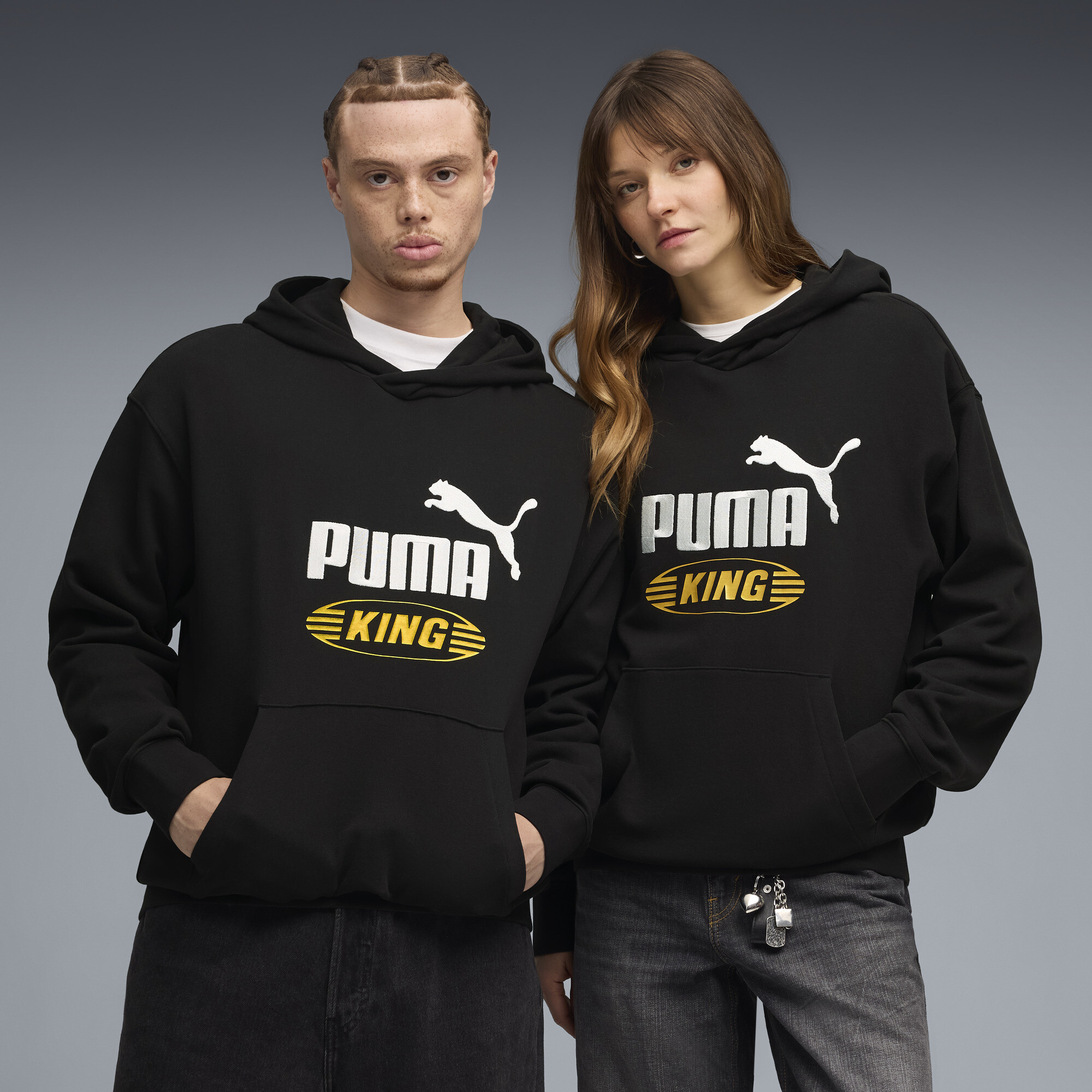FUTURE.PUMA.ARCHIVE King relaxte uniseks hoodie, Zwart, Maat XL thumbnail 6