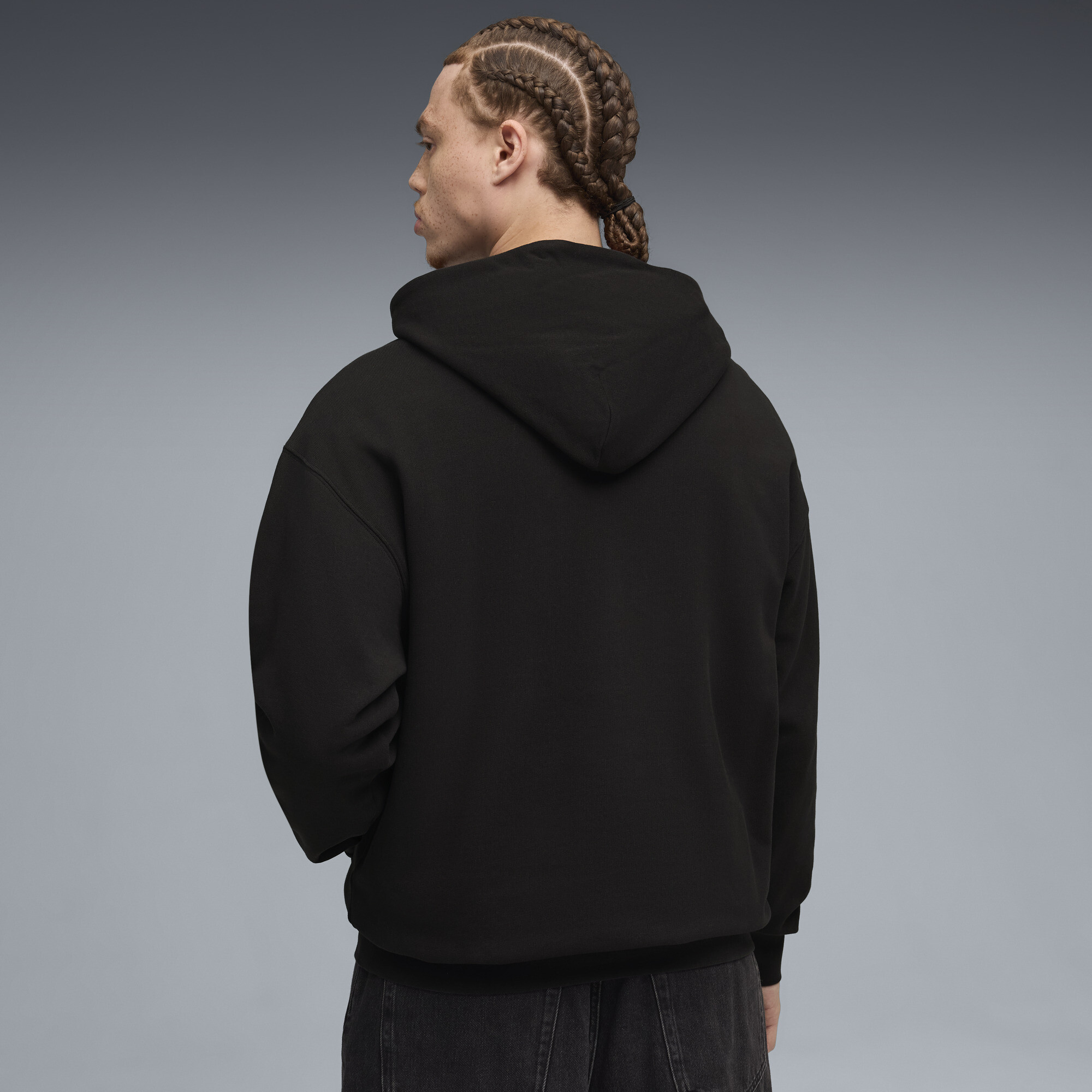FUTURE.PUMA.ARCHIVE King relaxte uniseks hoodie, Zwart, Maat XL thumbnail 3