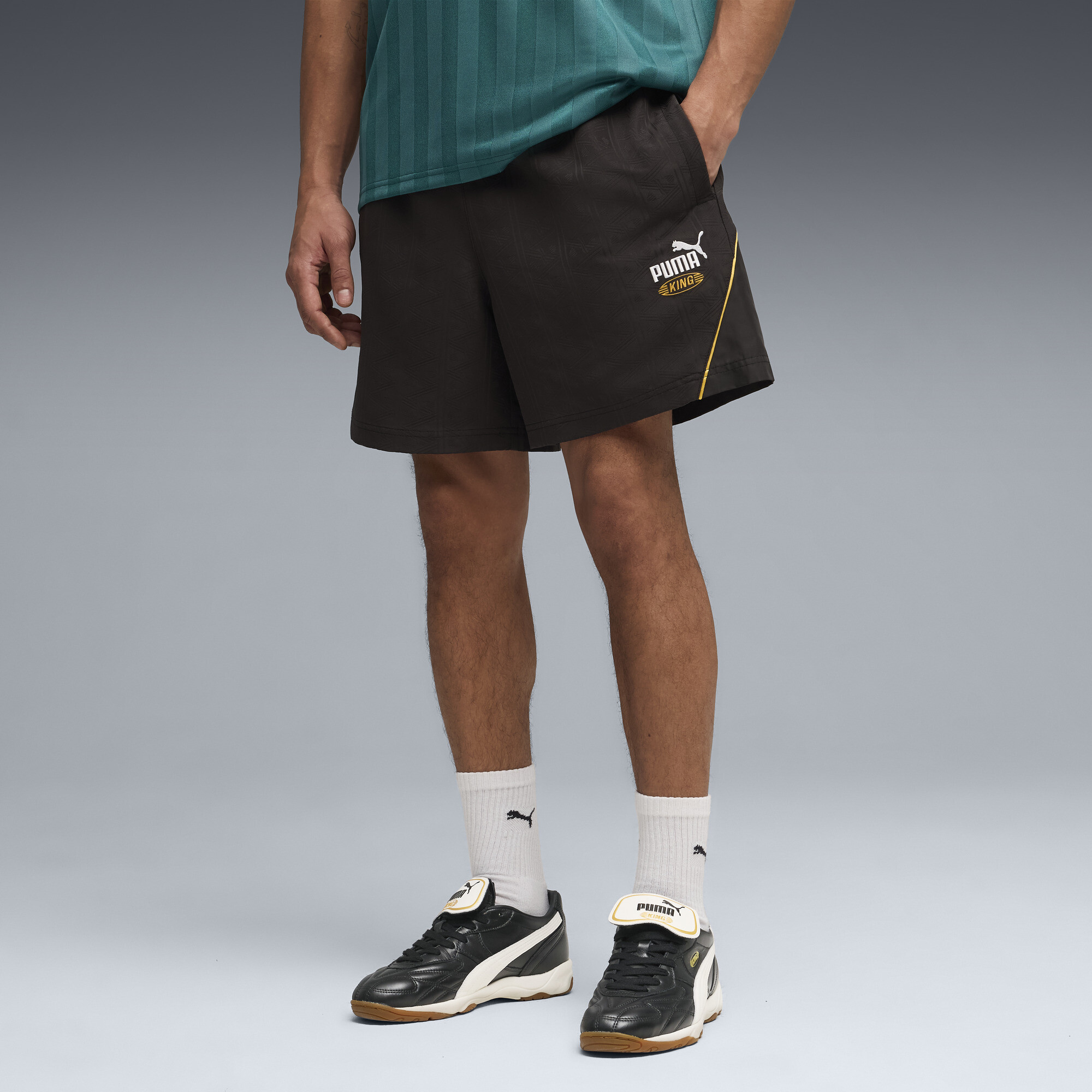 FUTURE.PUMA.ARCHIVE KING relaxte uniseks short, Zwart, Maat L thumbnail 4