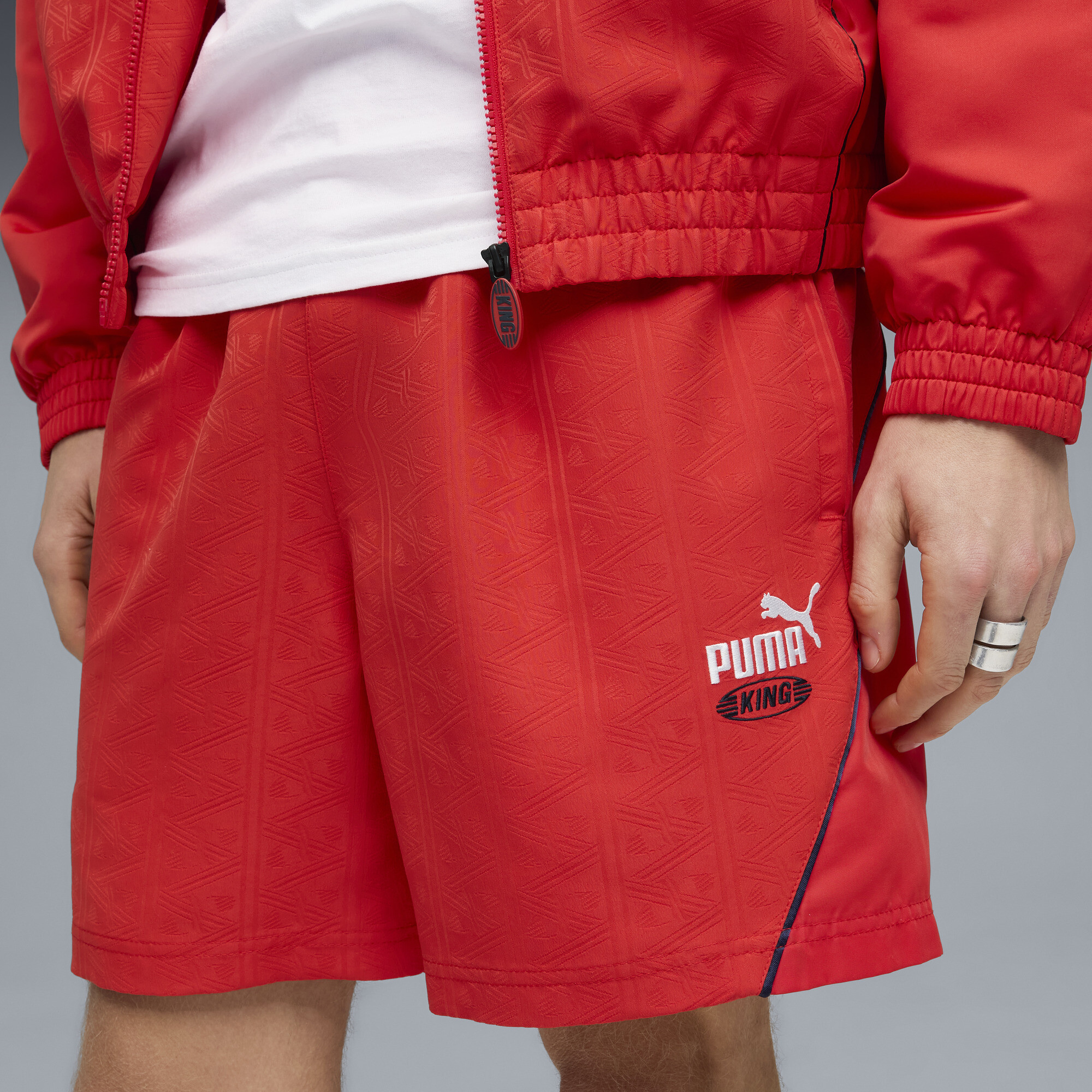 FUTURE.PUMA.ARCHIVE KING relaxte uniseks short, Rood, Maat XS thumbnail 5