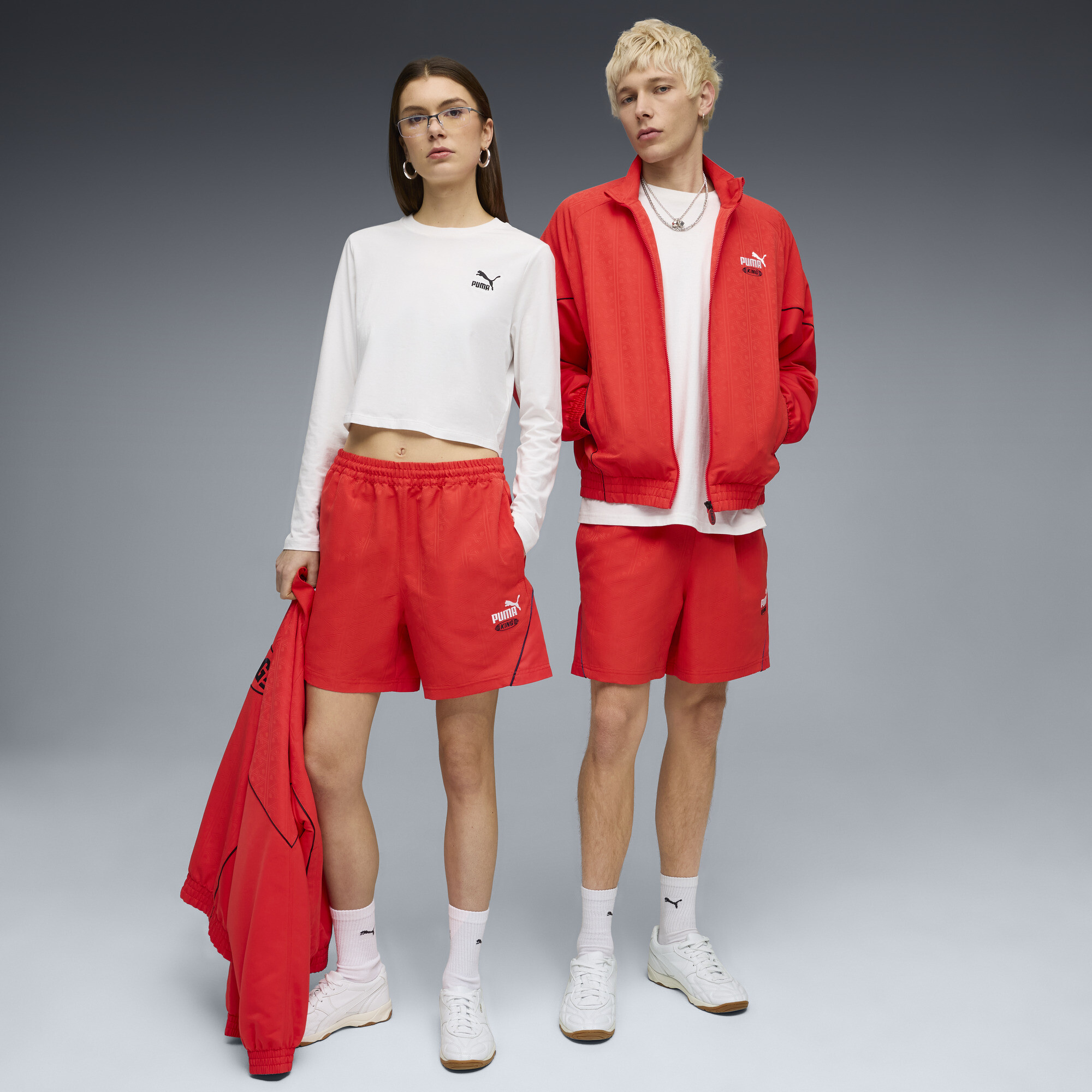 FUTURE.PUMA.ARCHIVE KING relaxte uniseks short, Rood, Maat XS thumbnail 4