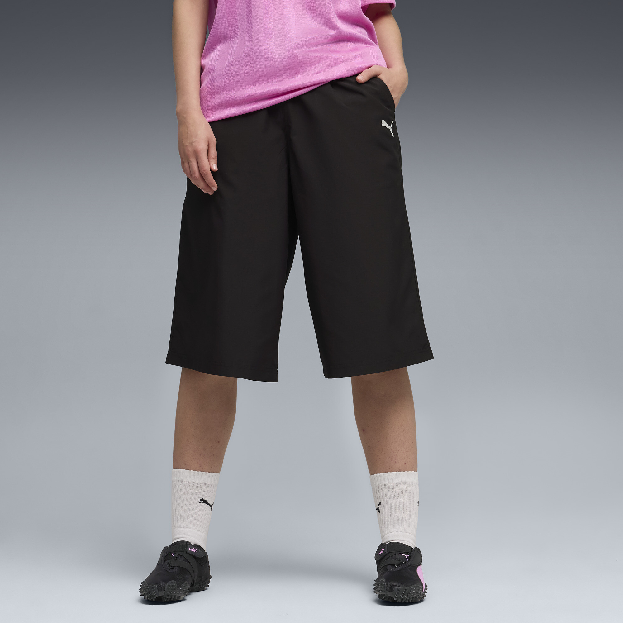 FUTURE.PUMA.ARCHIVE relaxte uniseks short, Zwart, Maat M thumbnail 4