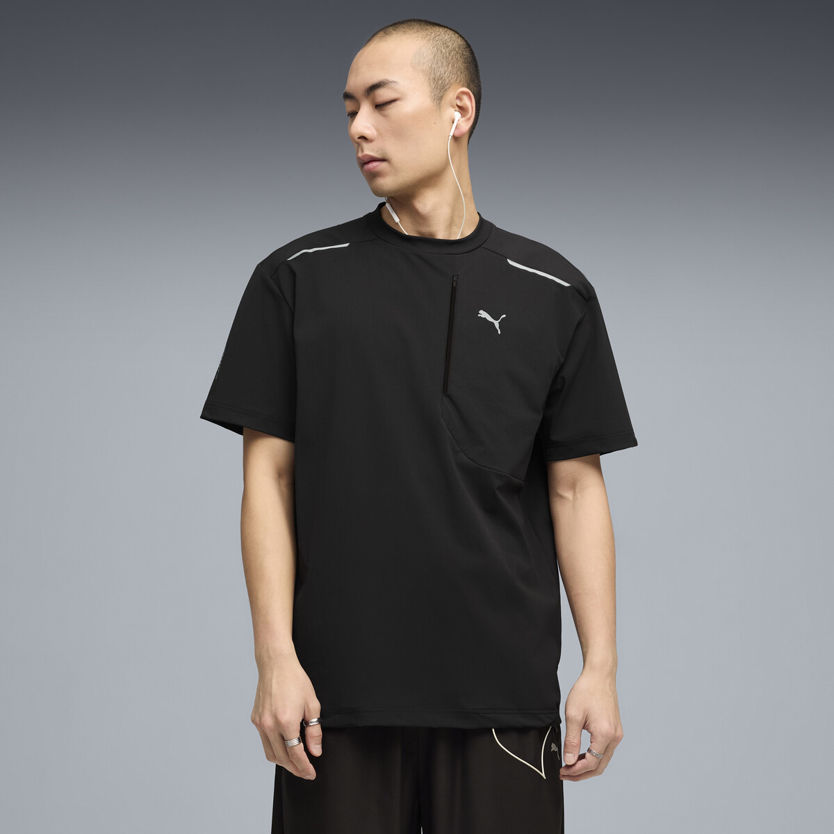 PUMATECH Relaxed Pocket T-Shirt Men in Black, XS