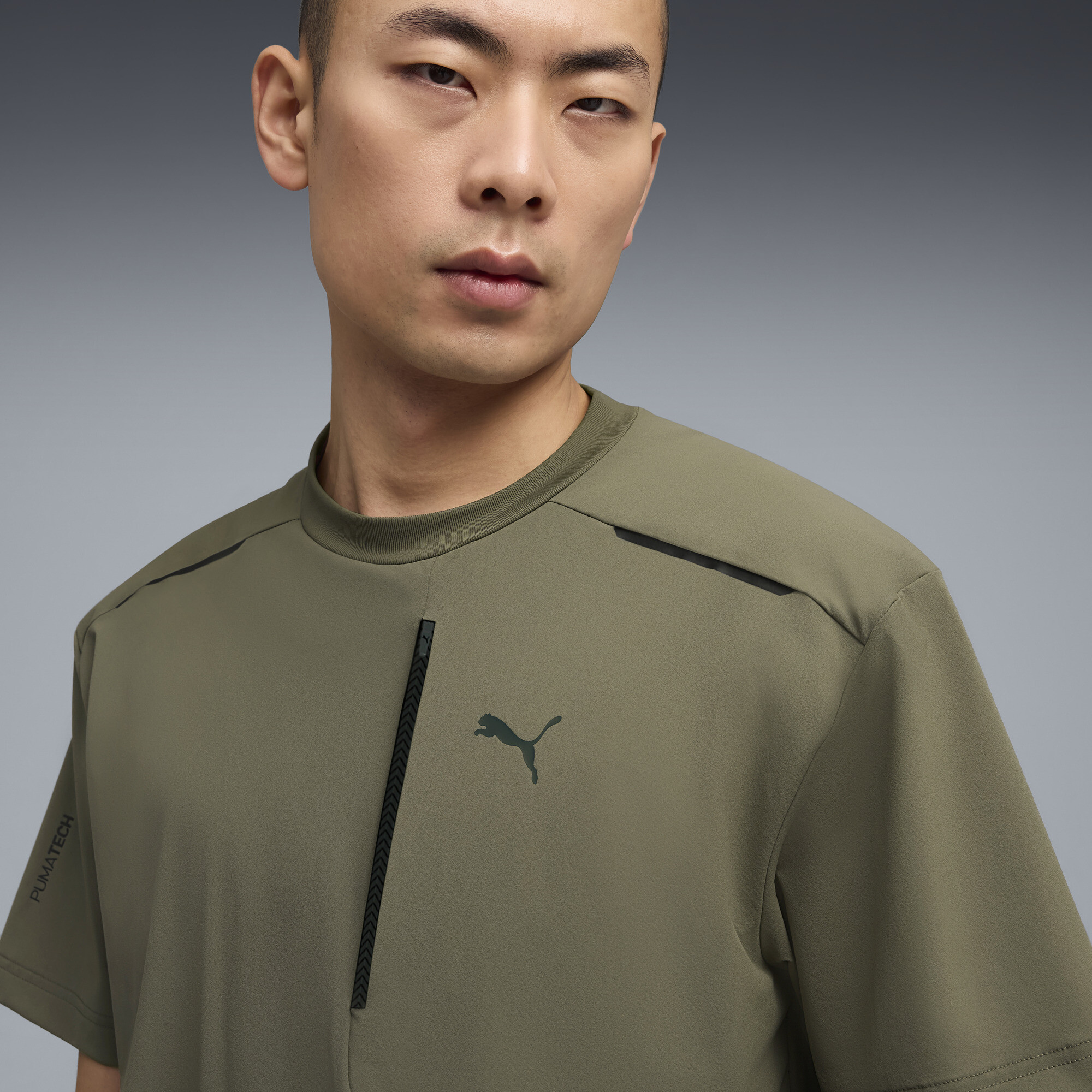 PUMATECH relaxed T-shirt met zak voor Heren, Groen, Maat XL thumbnail 5