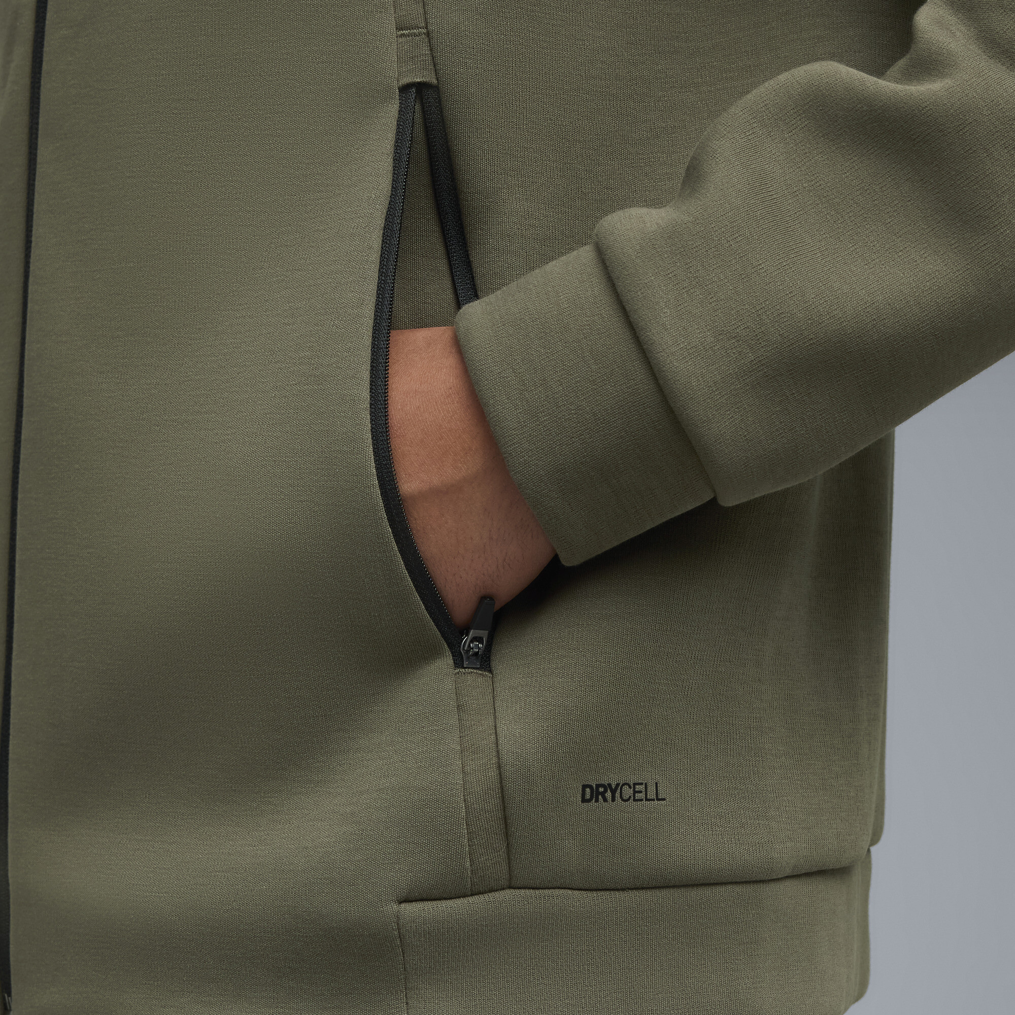 PUMATECH hoodie met rits voor Heren, Groen, Maat L thumbnail 4