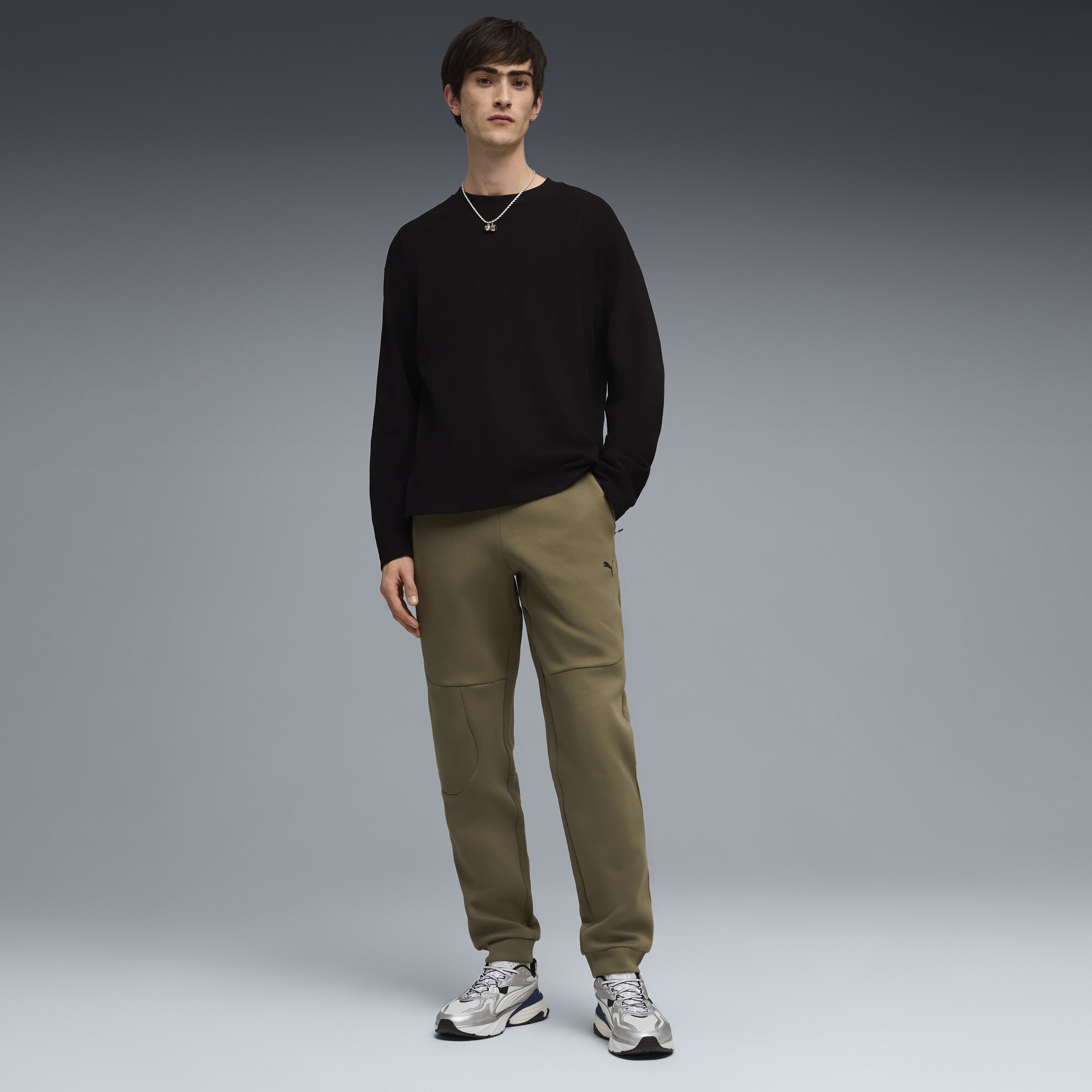 PUMATECH sweatpants voor Heren, Groen, Maat L thumbnail 2