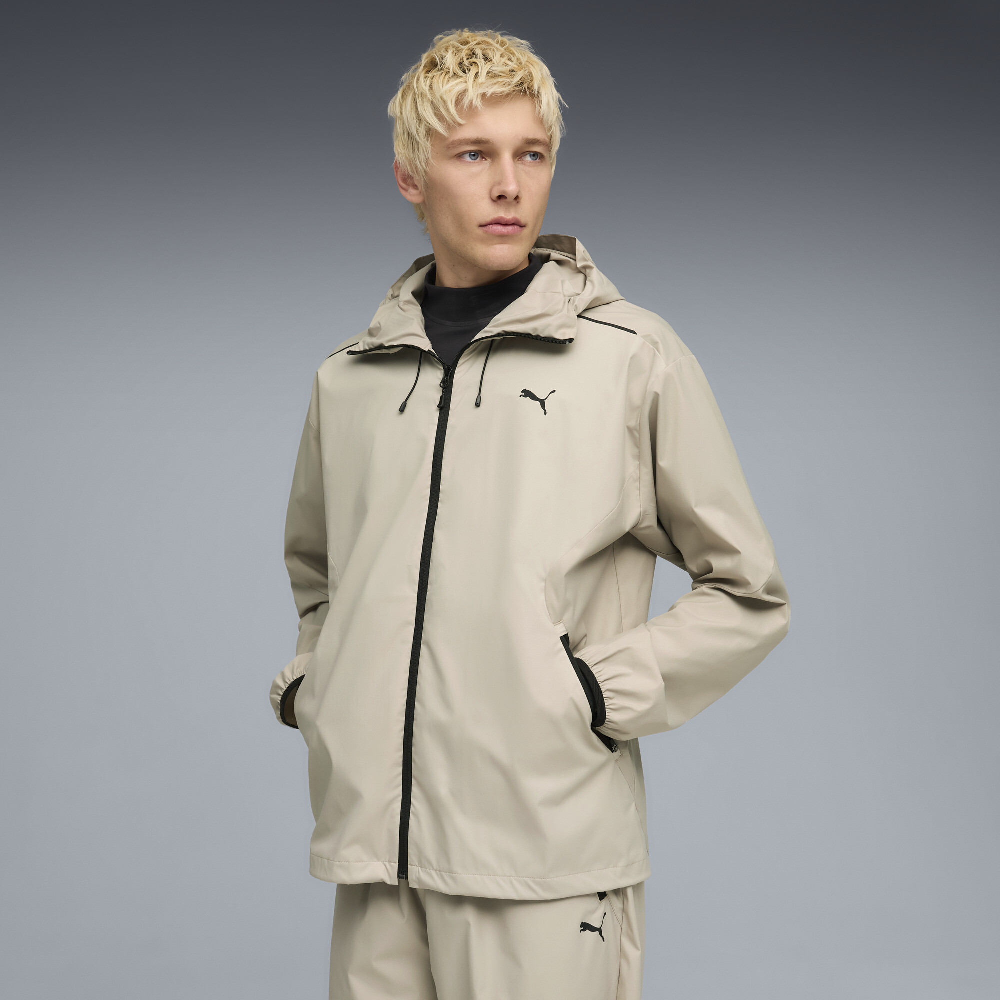 Jaqueta Track PUMATECH Relaxed Masculina | beige | PUMA