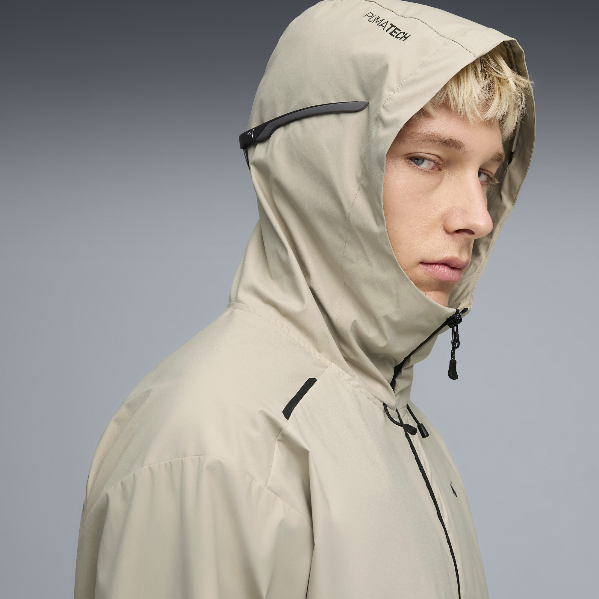 PUMATECH Relaxed trainingsjack voor Heren, Beige/Grijs, Maat L thumbnail 7