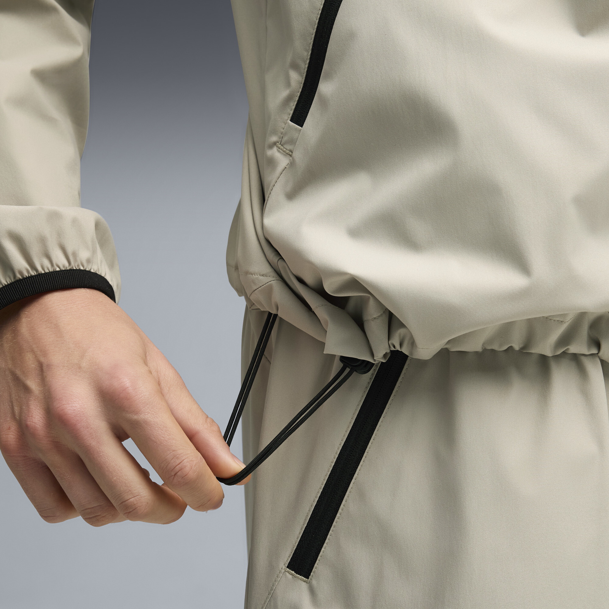 PUMATECH Relaxed trainingsjack voor Heren, Beige/Grijs, Maat L thumbnail 4