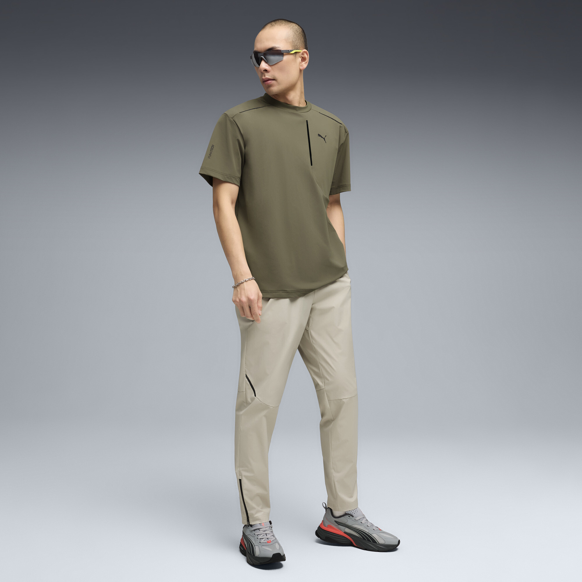 PUMATECH trainingsbroek voor Heren, Beige/Grijs, Maat XXL thumbnail 4