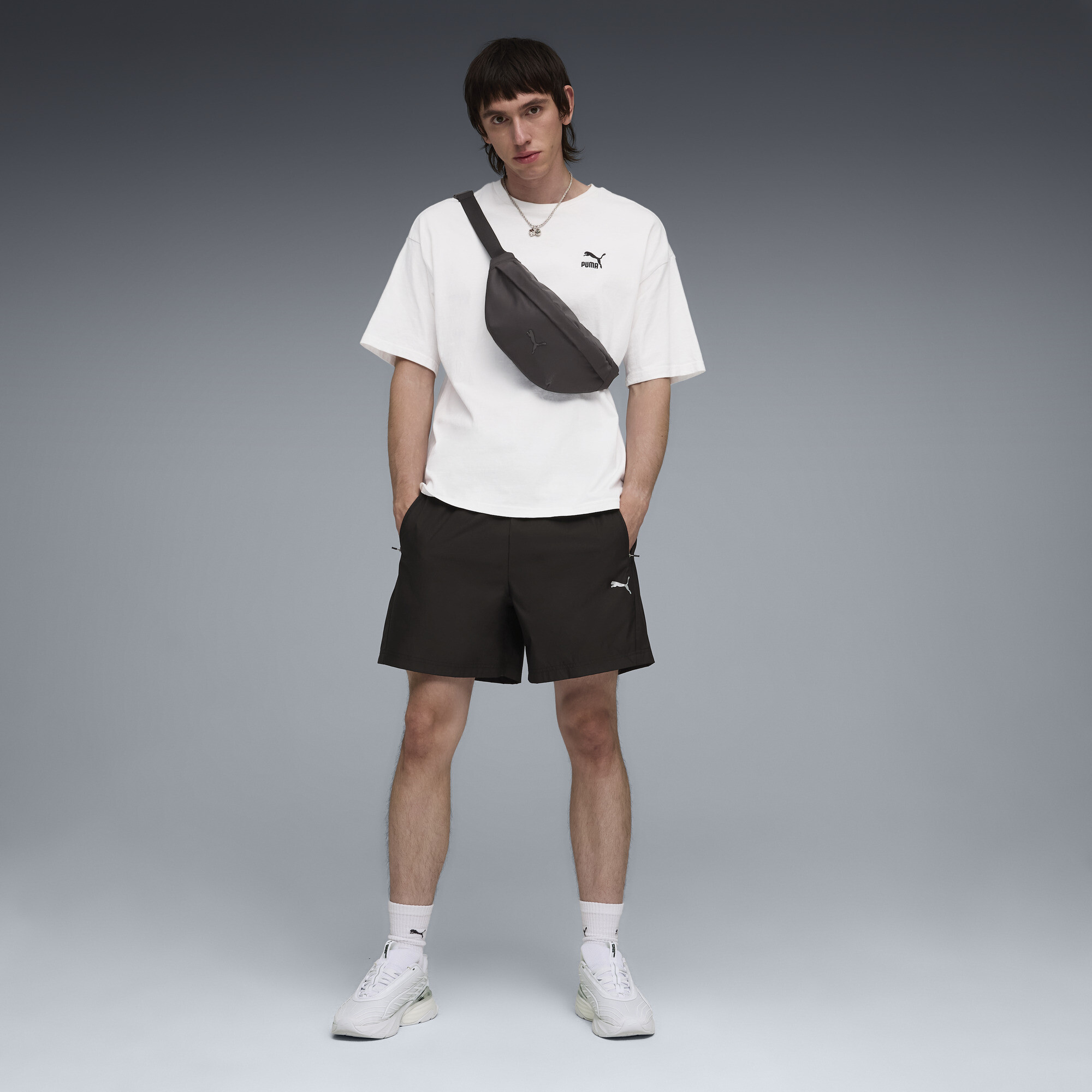 PUMATECH relaxte short voor Heren, Zwart, Maat XS thumbnail 2