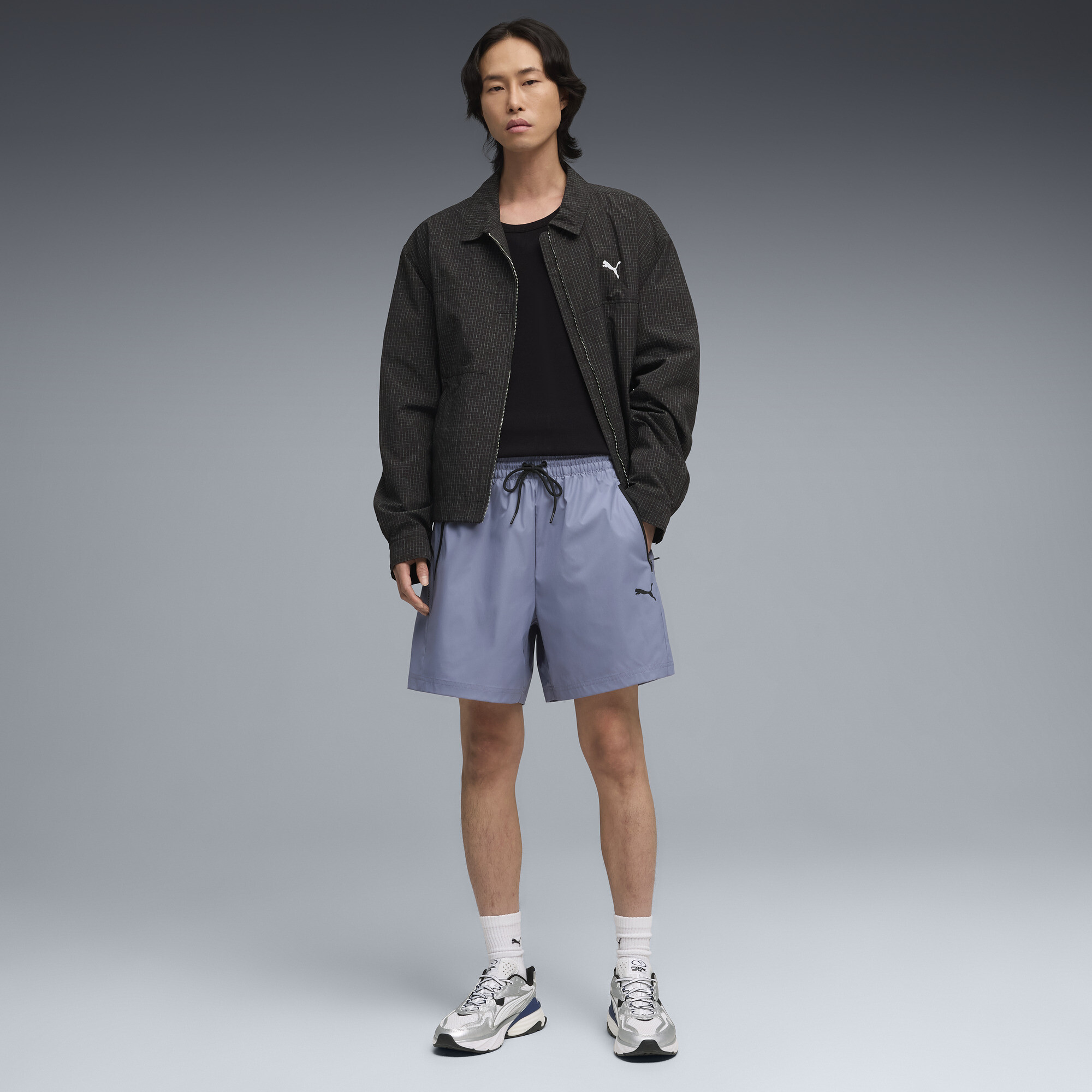 PUMATECH relaxte short voor Heren, Grijs, Maat XL thumbnail 2