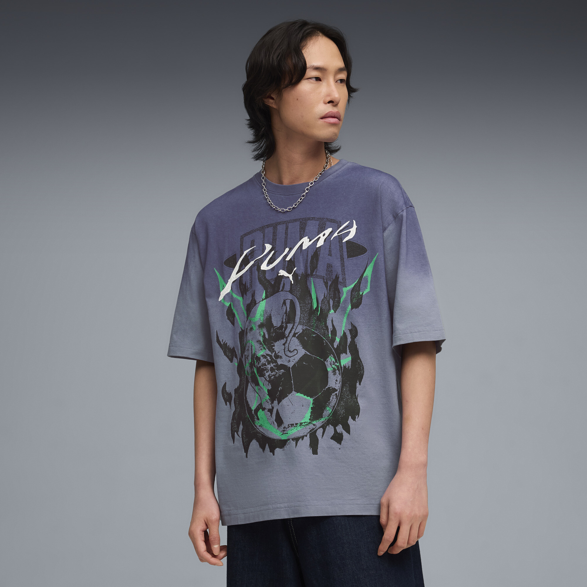 PUMATECH-X Graphic T-shirt voor Heren, Grijs, Maat XS thumbnail 4