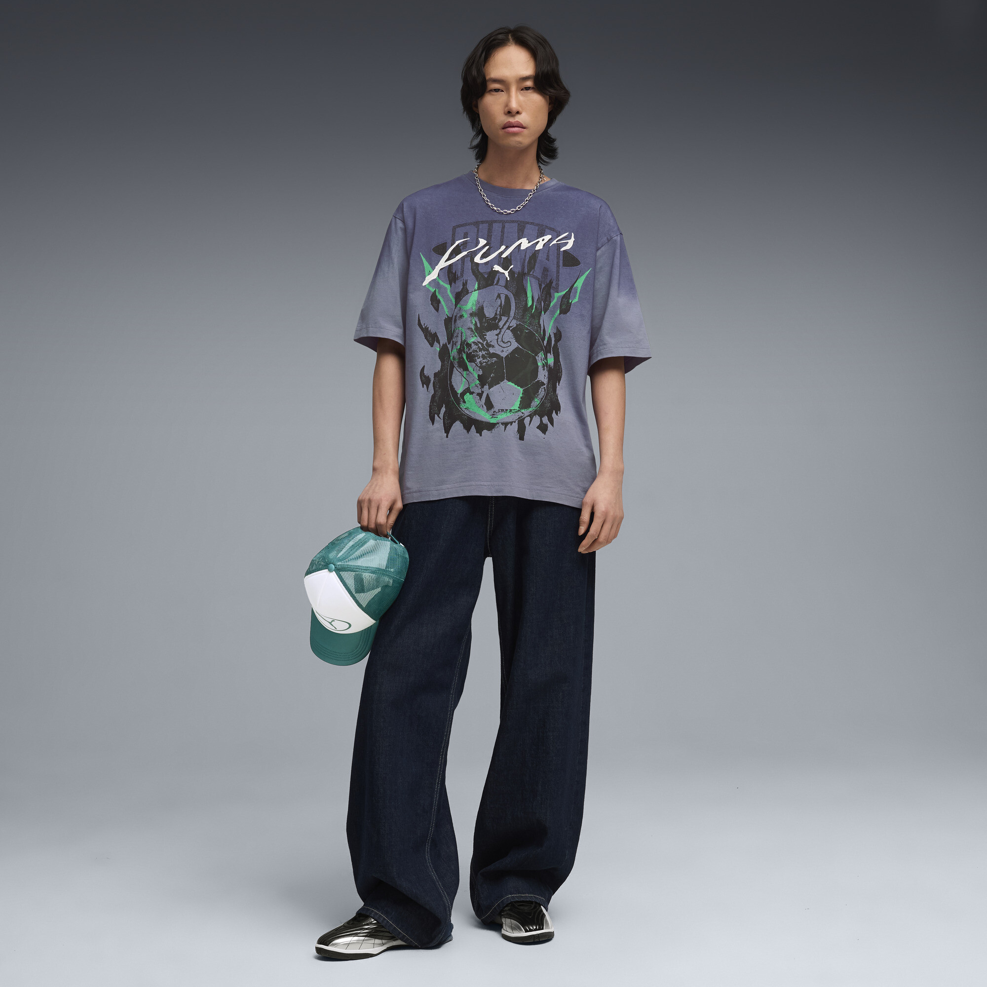 PUMATECH-X Graphic T-shirt voor Heren, Grijs, Maat XS thumbnail 2