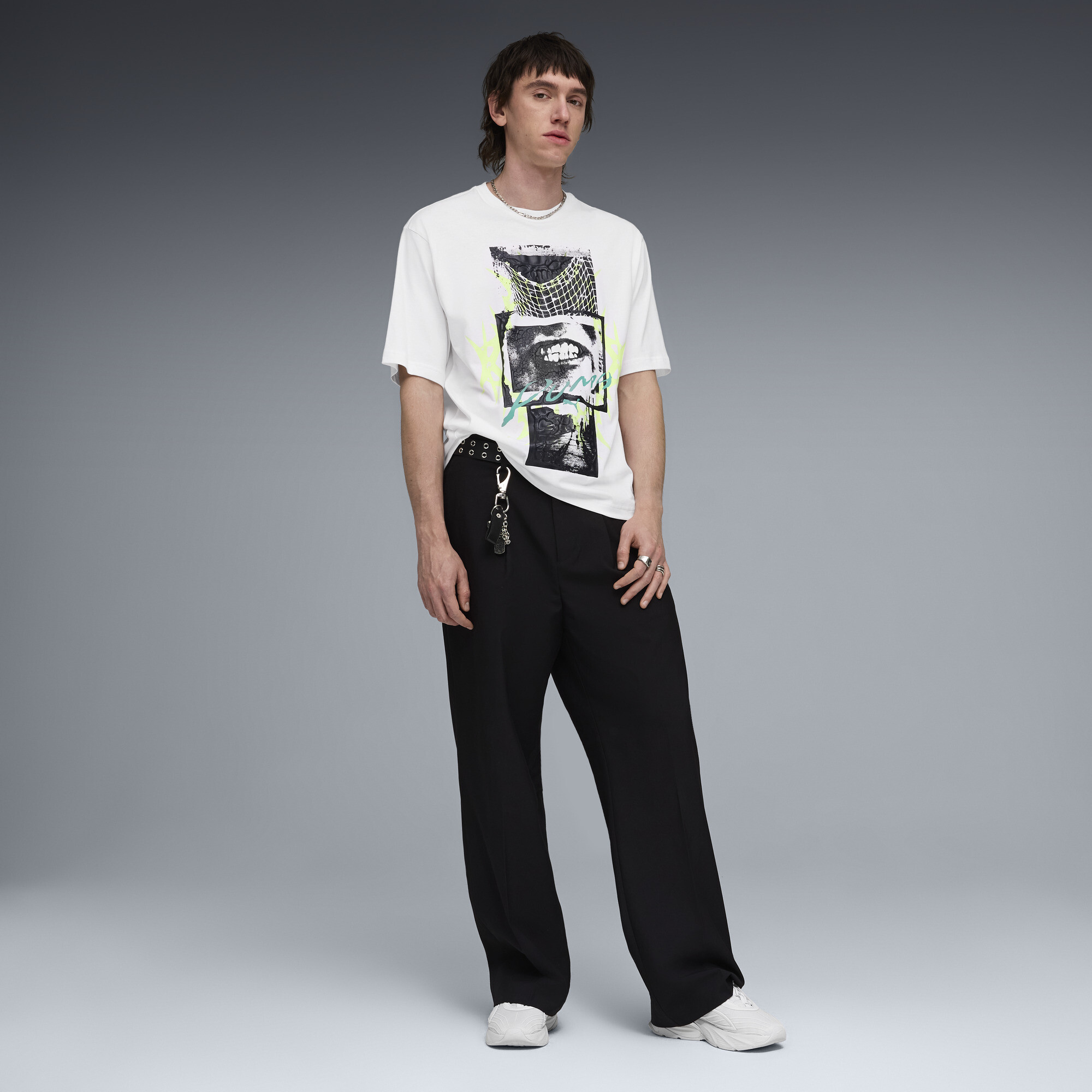 PUMATECH-X Graphic T-shirt voor Heren, Wit, Maat XL thumbnail 2