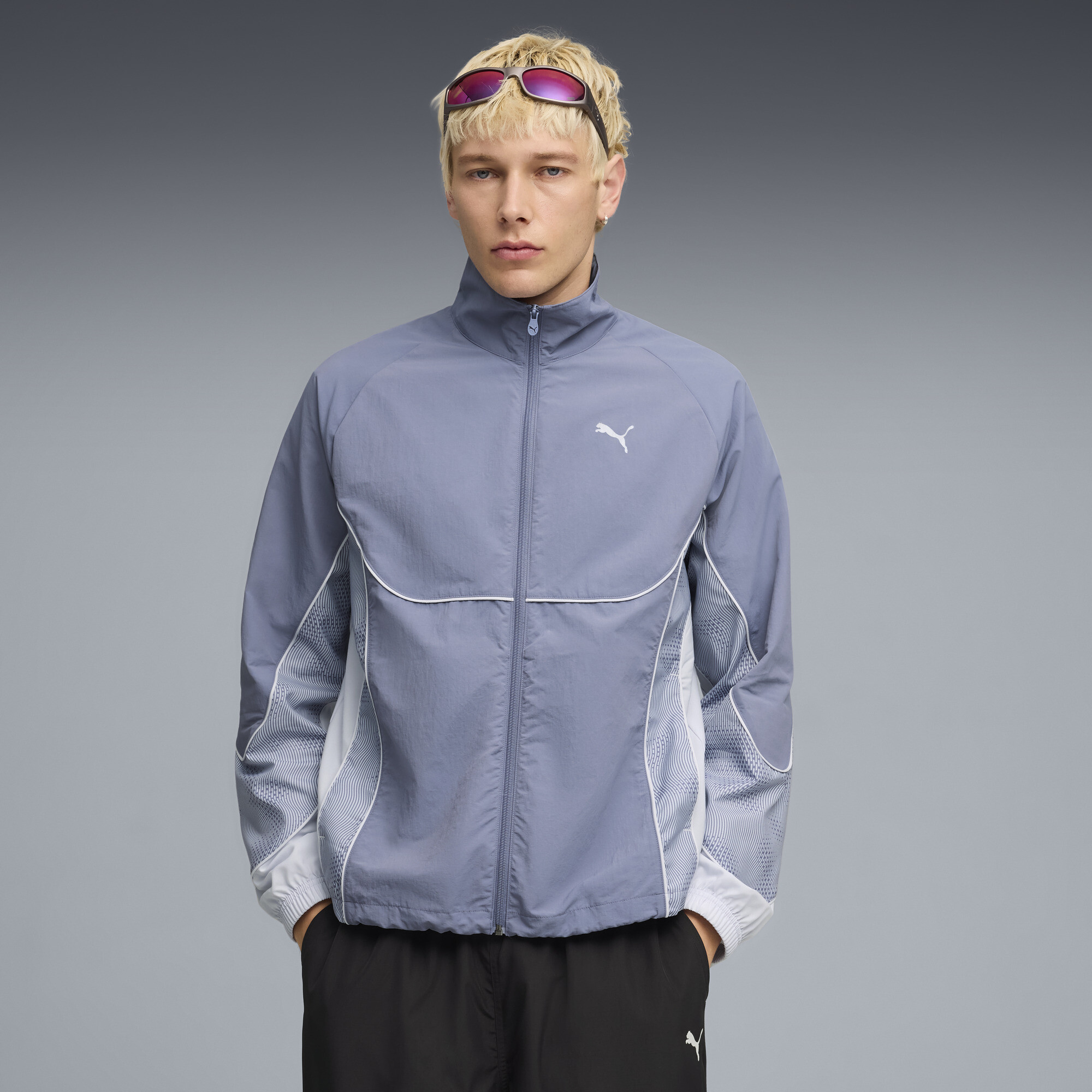PUMATECH-X Men's Track Jacket in Grey, Size XXL
