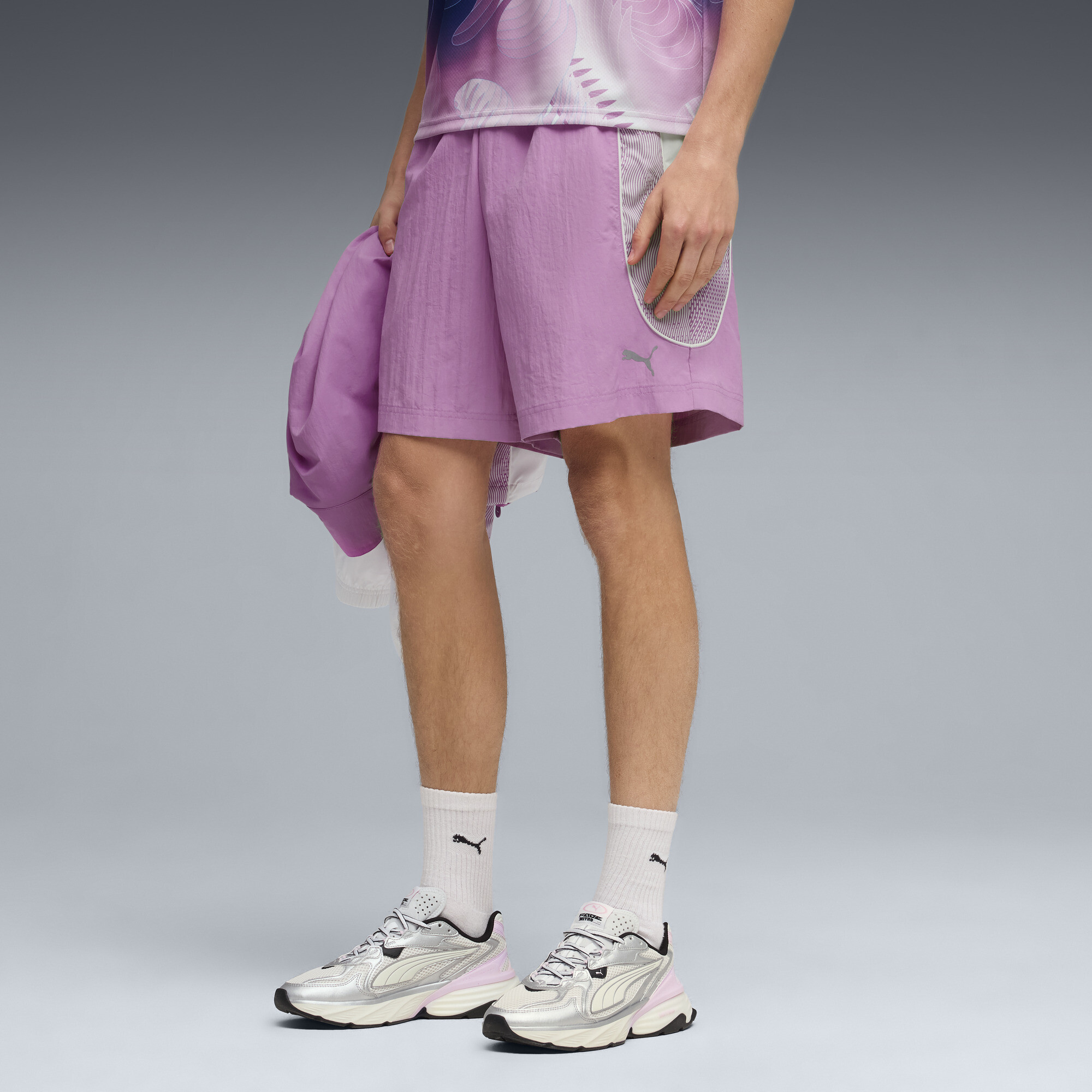PUMATECH-X Men's 7' Relaxed Shorts in Pink, Size XXL