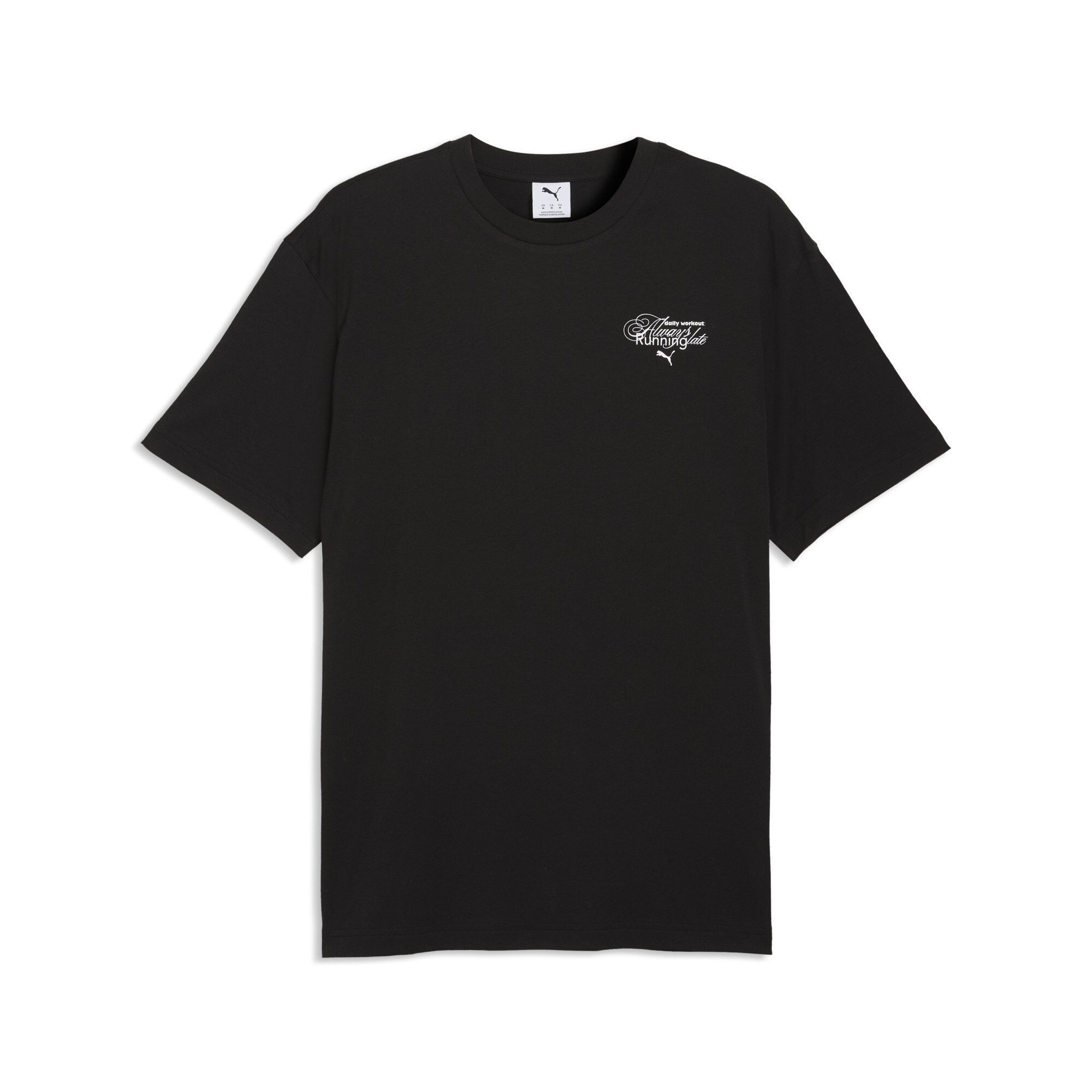 PUMA Relaxed T-shirt met grafische slogan voor Heren, Zwart, Maat XXL thumbnail 3