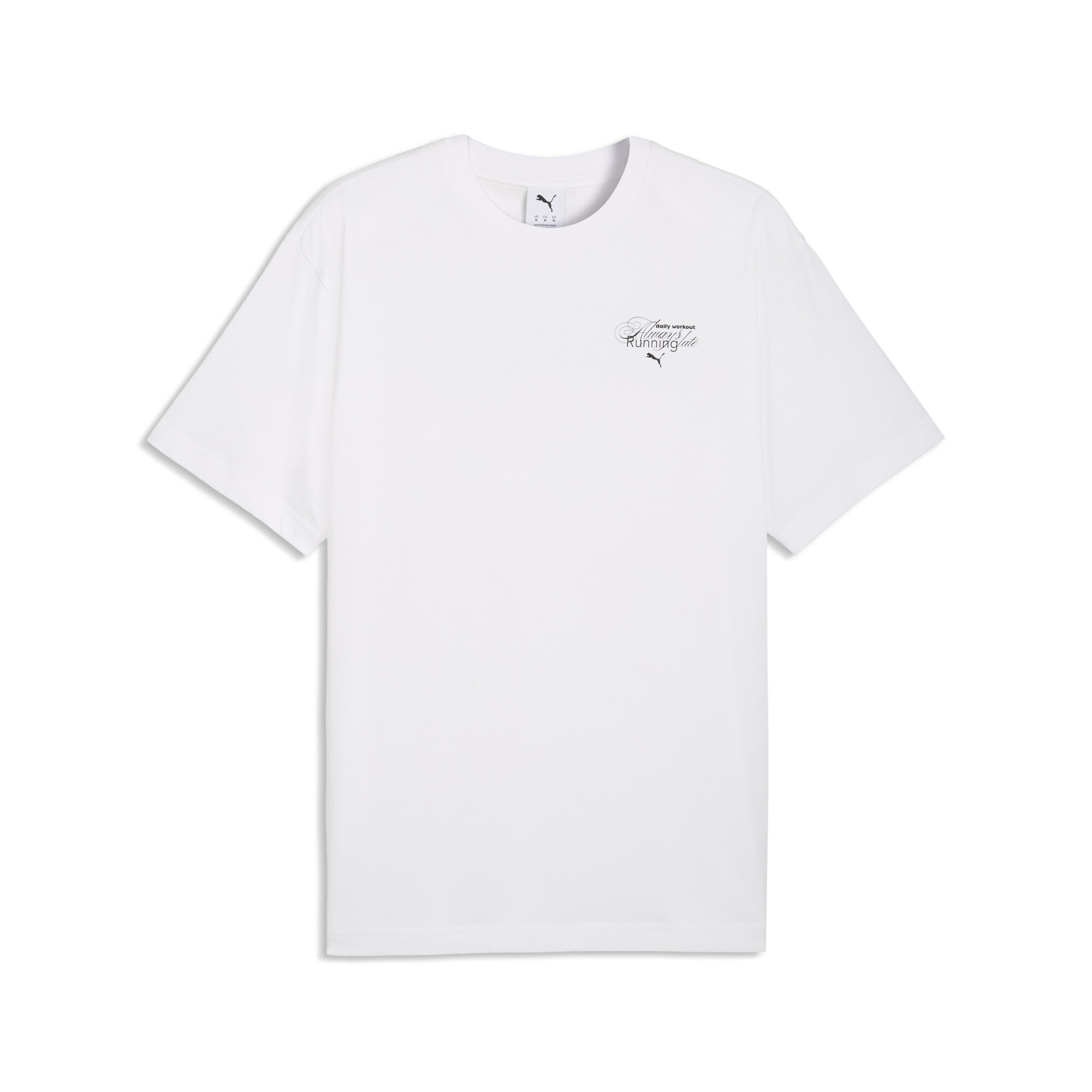 PUMA Relaxed T-shirt met grafische slogan voor Heren, Wit, Maat S thumbnail 3
