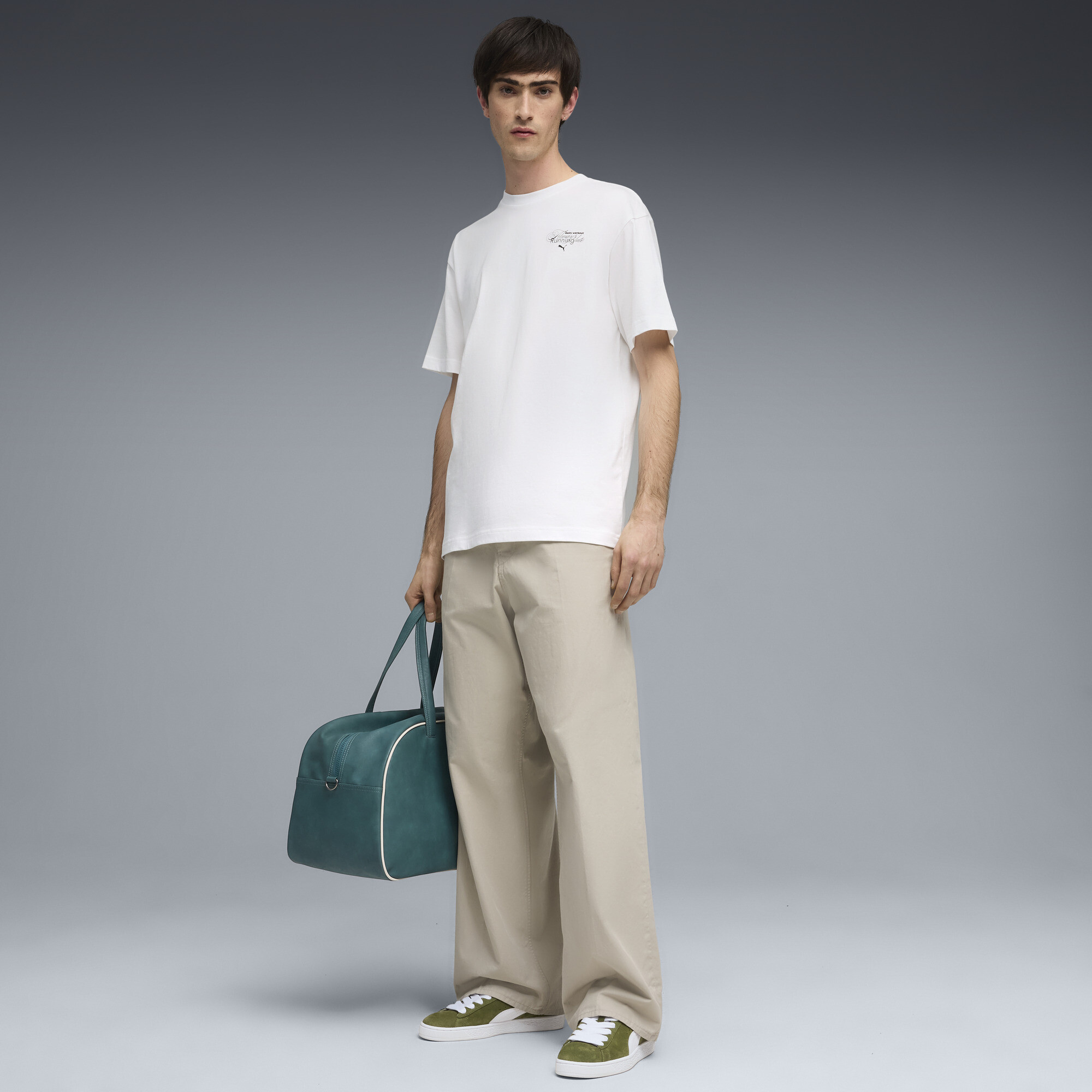 PUMA Relaxed T-shirt met grafische slogan voor Heren, Wit, Maat S thumbnail 4