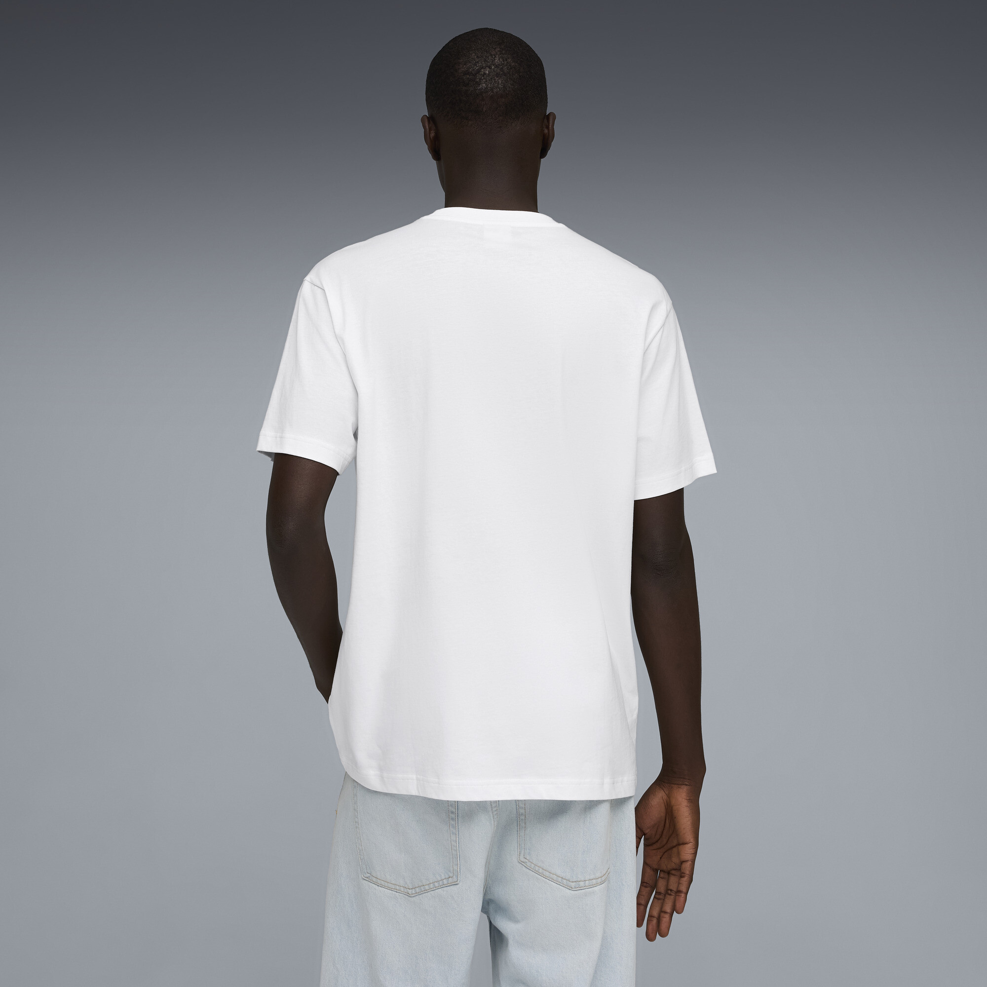 PUMA Relaxed T-shirt met ontbijtafdruk voor Heren, Wit, Maat S thumbnail 5