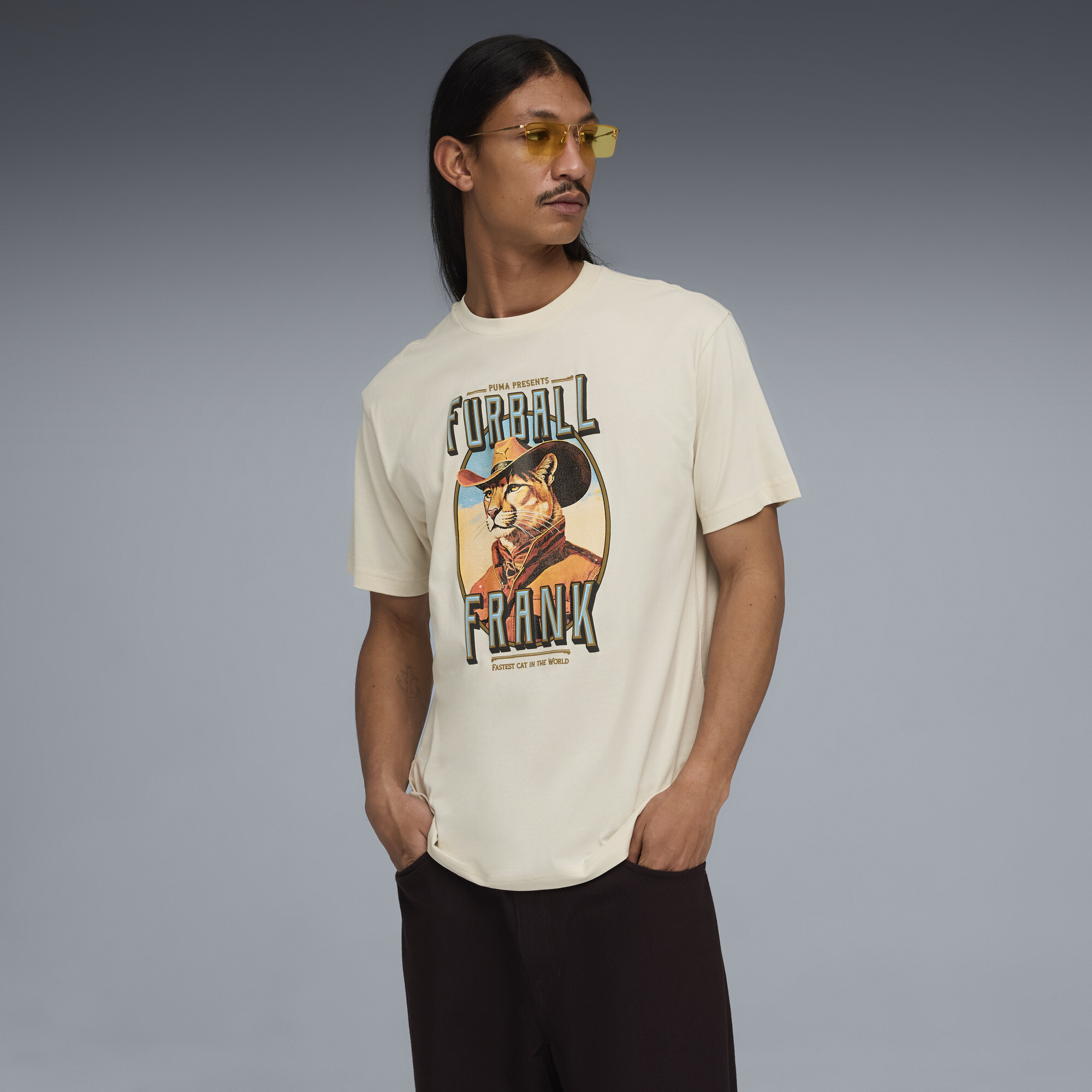 Polera Estampada Cat para Hombre | Blanco | Puma