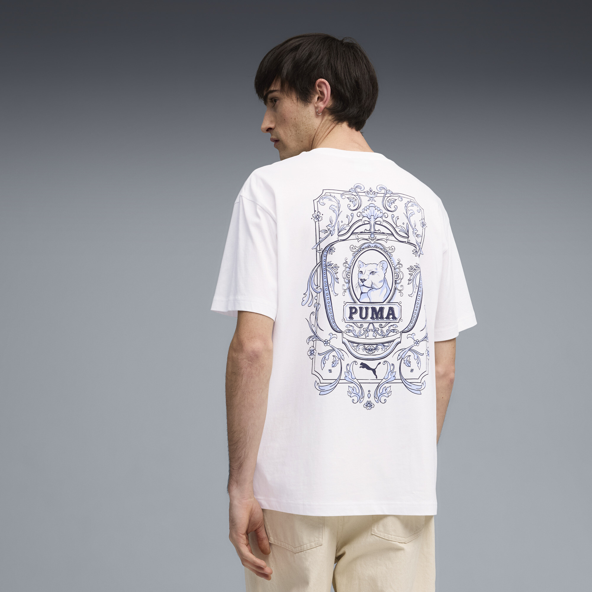 PUMA Graphic Relaxed T-shirt voor Heren, Wit, Maat XS thumbnail 5