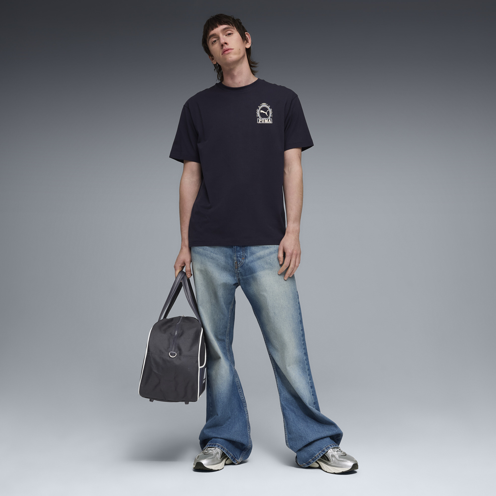 PUMA Graphic Relaxed T-shirt voor Heren, Blauw, Maat XL thumbnail 4