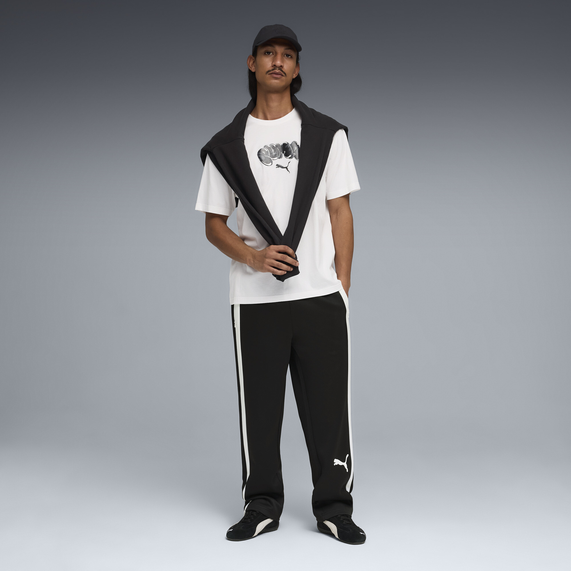 PUMA Relaxed T-shirt met balloon-art voor Heren, Wit, Maat M thumbnail 4