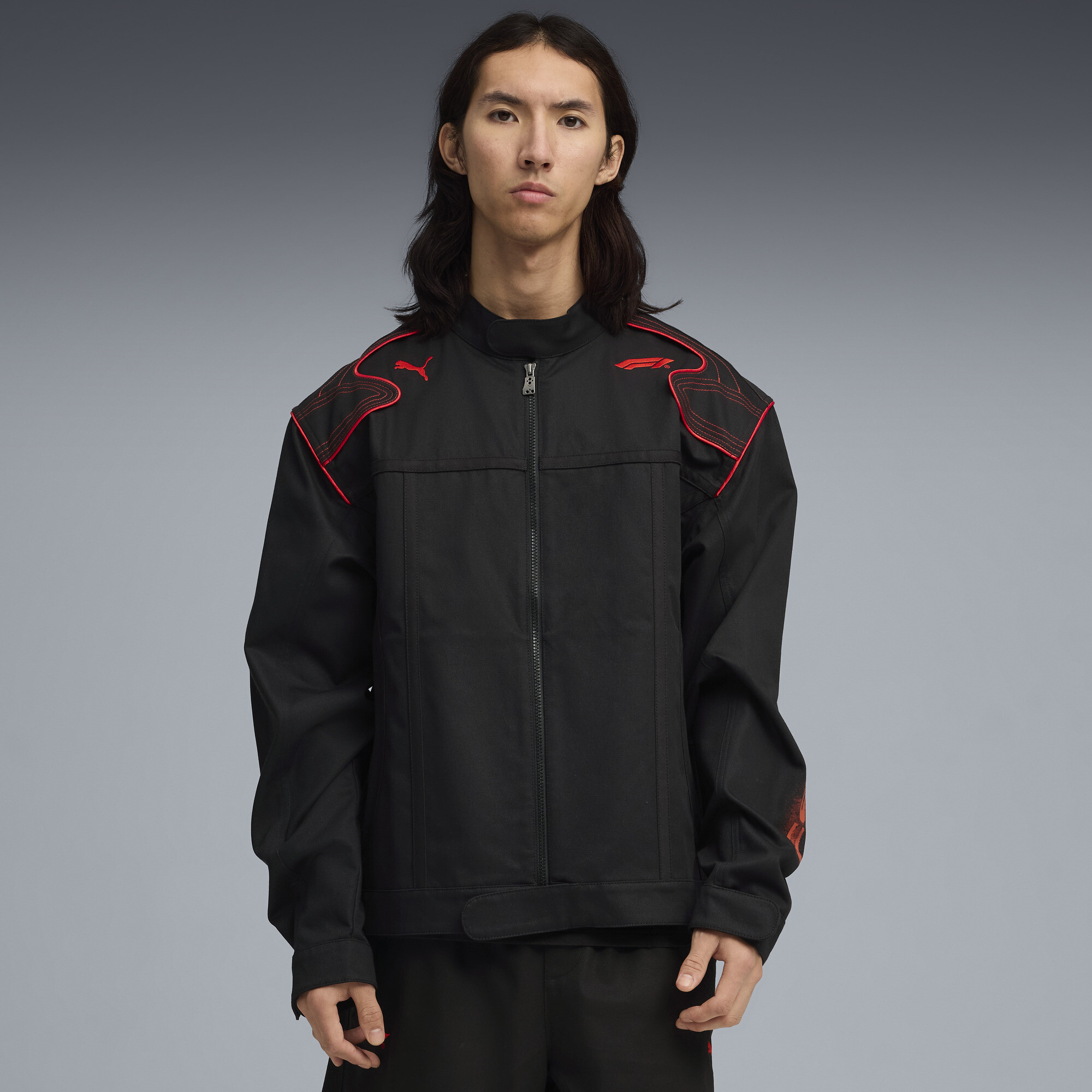 leather kinema「synthetic track jacket」M