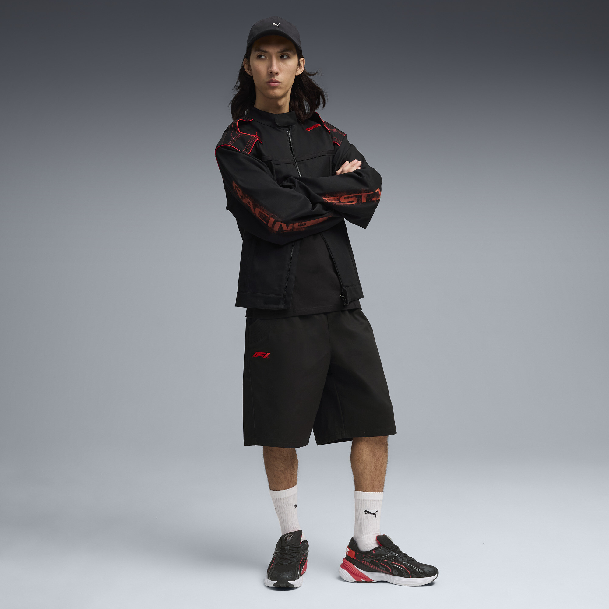 PUMA F1Â® Lifestyle Racing trainingsjack voor Heren, Zwart, Maat XXL thumbnail 4