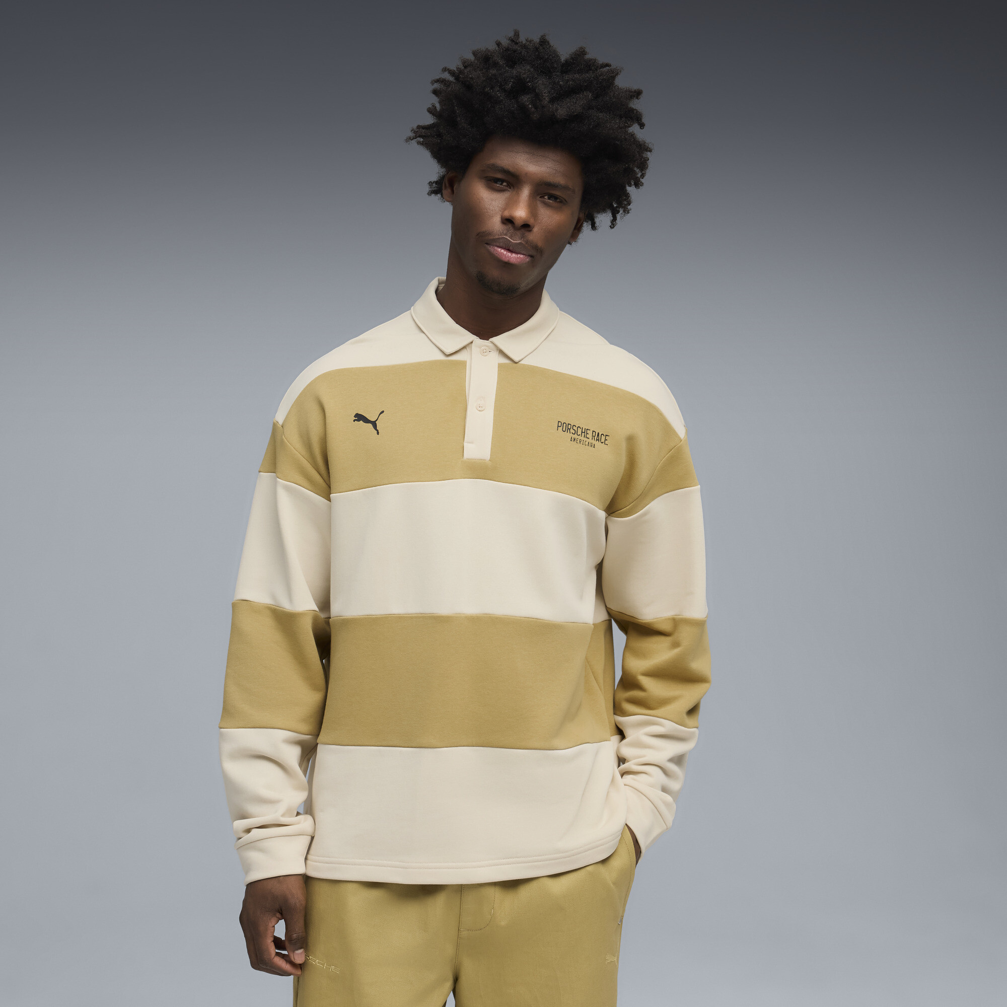 Поло Porsche Legacy Polo Sweater Men | Цвет: Бежевый | Coffee Milk