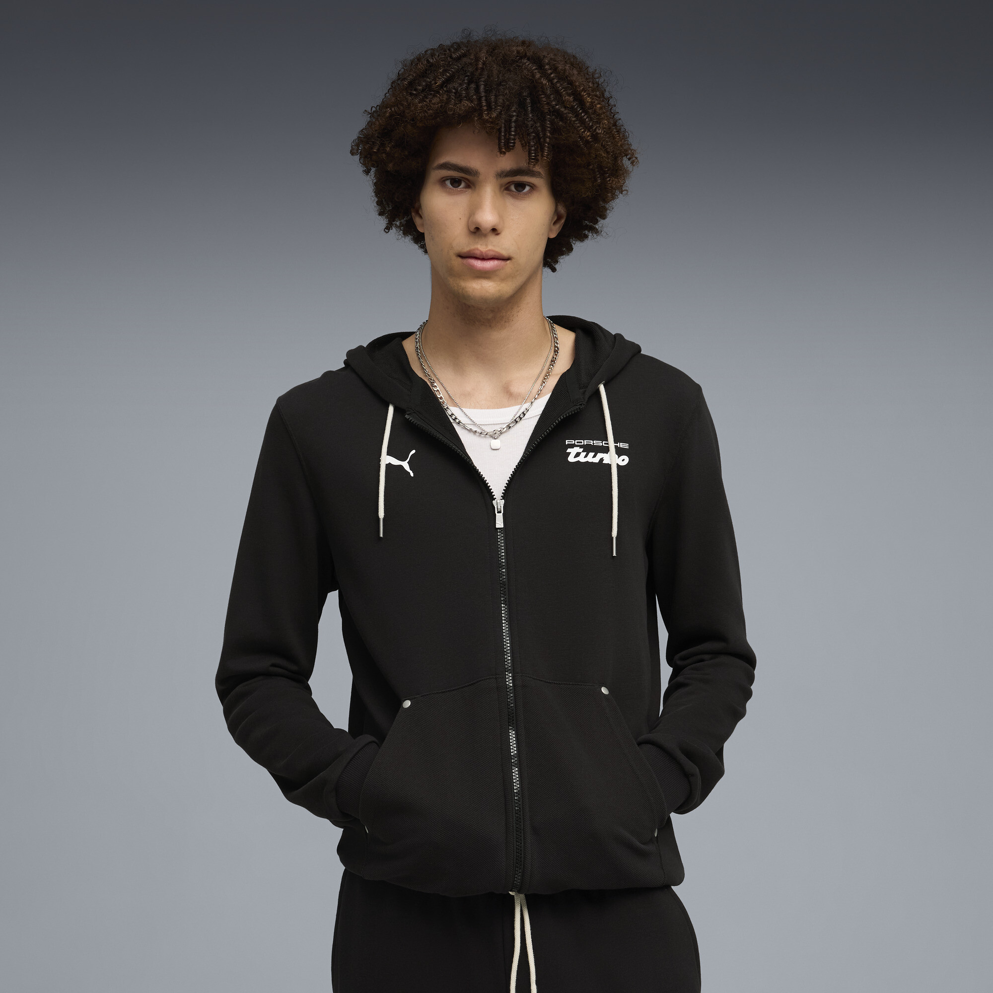 Кофта Porsche Legacy Sweat Jacket Men | Цвет: Черный | Puma Black
