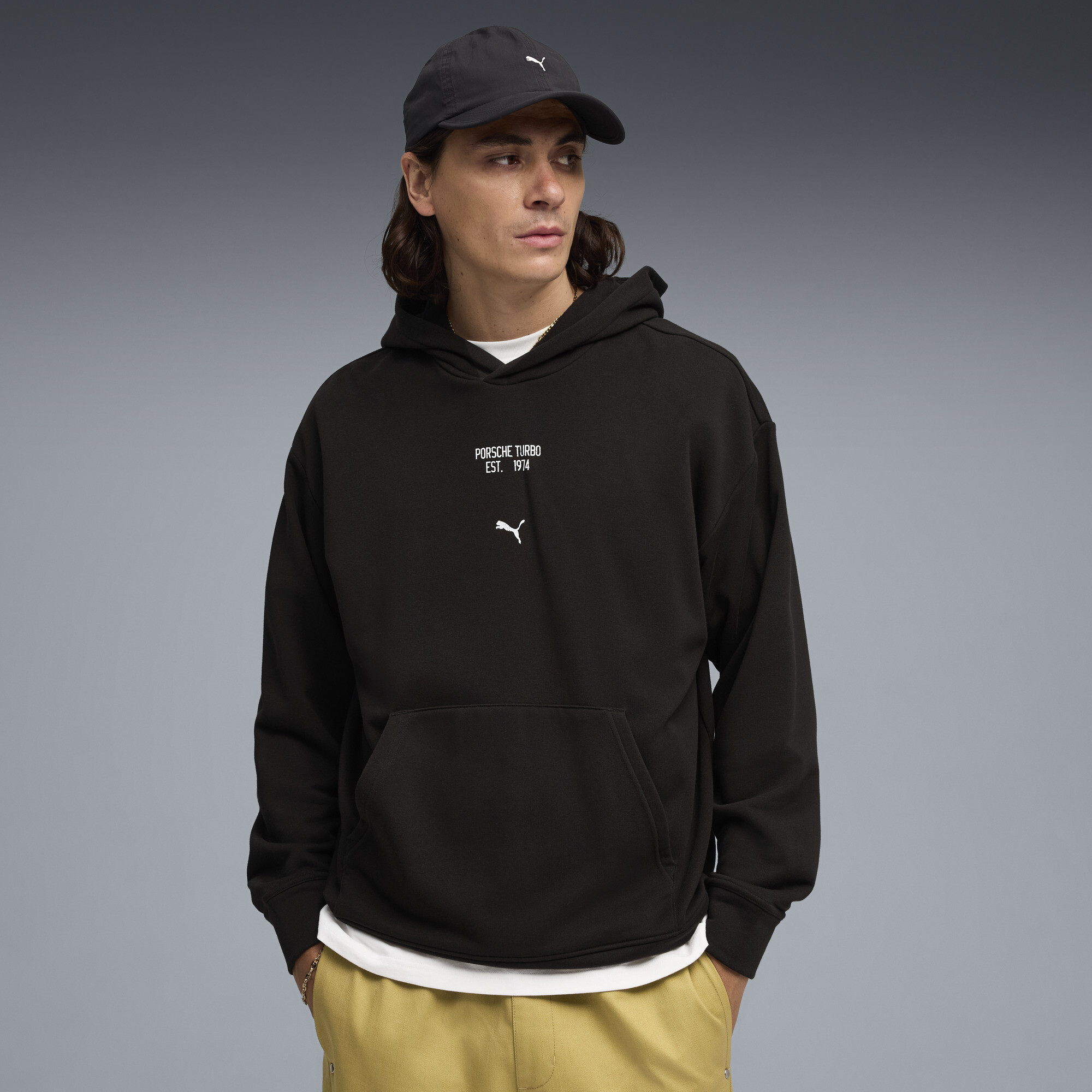 Porsche Legacy Graphic Hoodie Men | black | PUMA South Africa