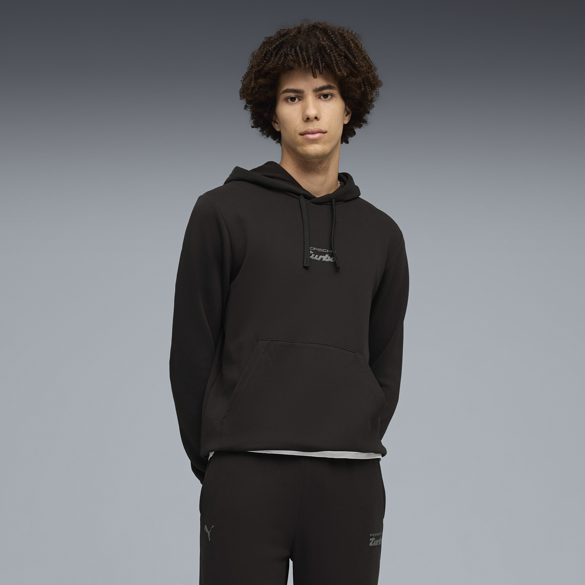 PUMA Porsche Legacy Essentials hoodie voor Heren, Zwart, Maat XS thumbnail 4