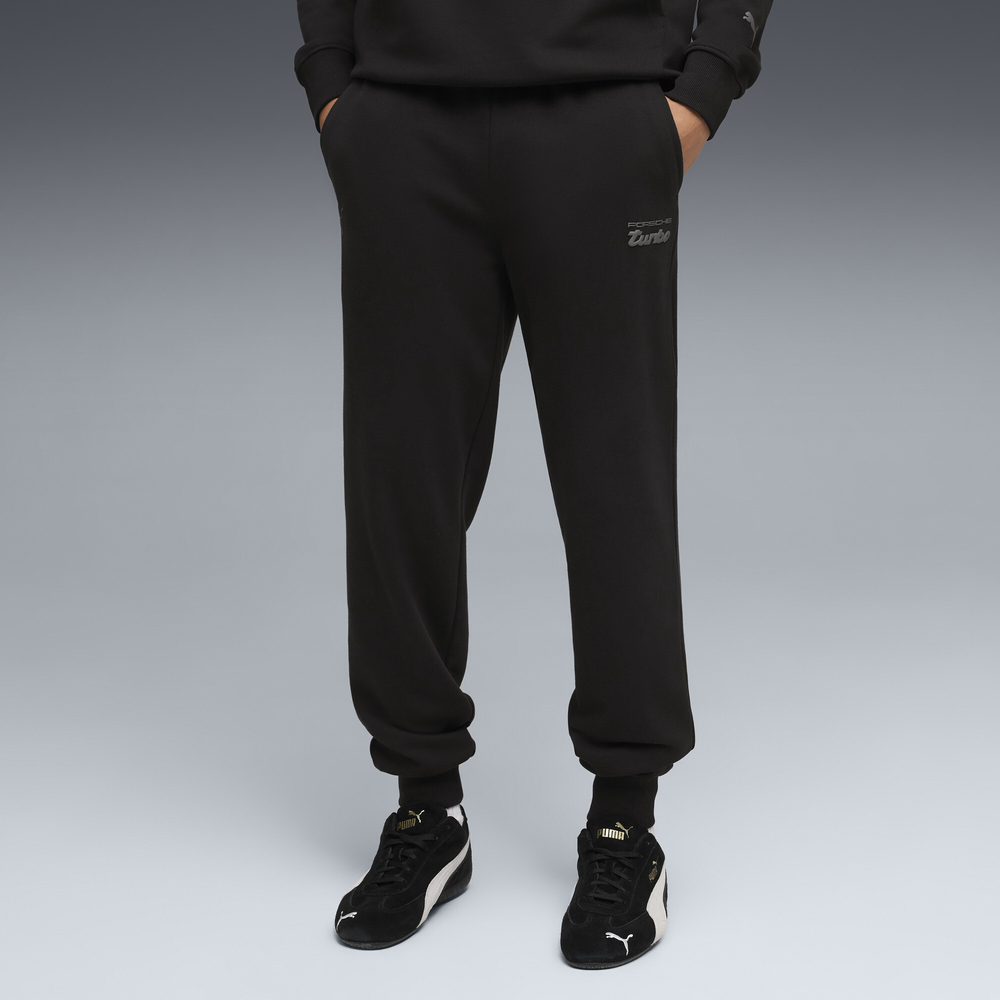 PUMA Porsche Legacy Essentials broek voor Heren, Zwart, Maat XXL thumbnail 4