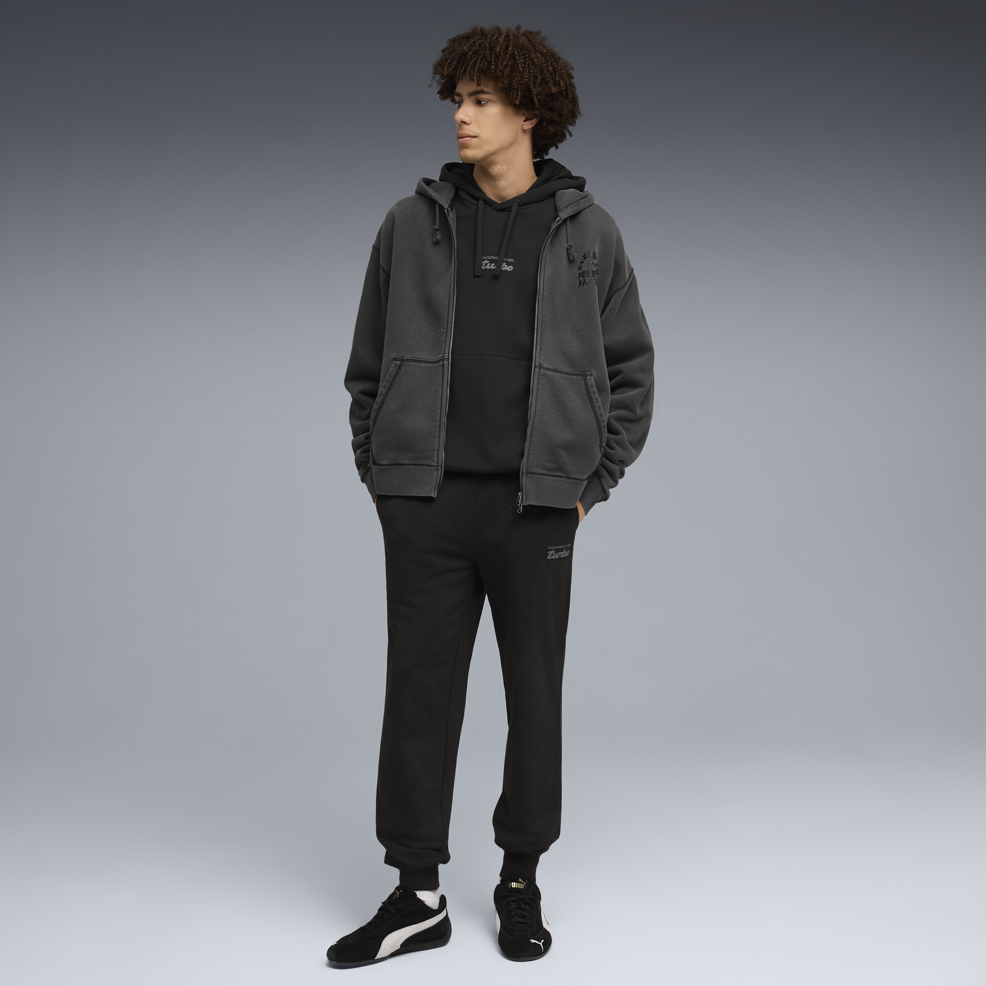 PUMA Porsche Legacy Essentials broek voor Heren, Zwart, Maat XXL thumbnail 2