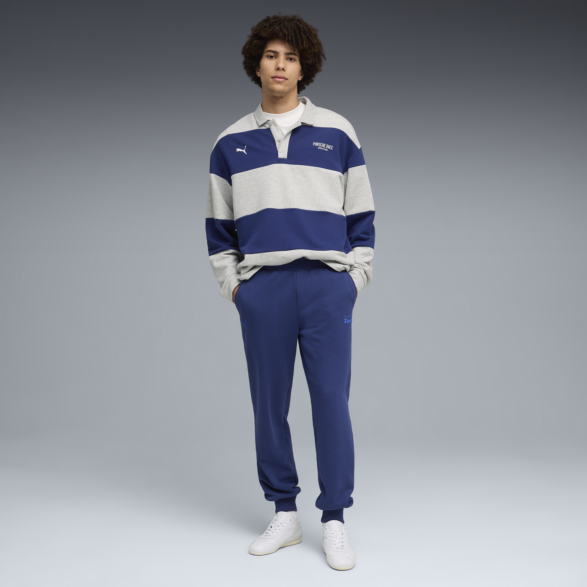 PUMA Porsche Legacy Essentials broek voor Heren, Blauw, Maat S thumbnail 2