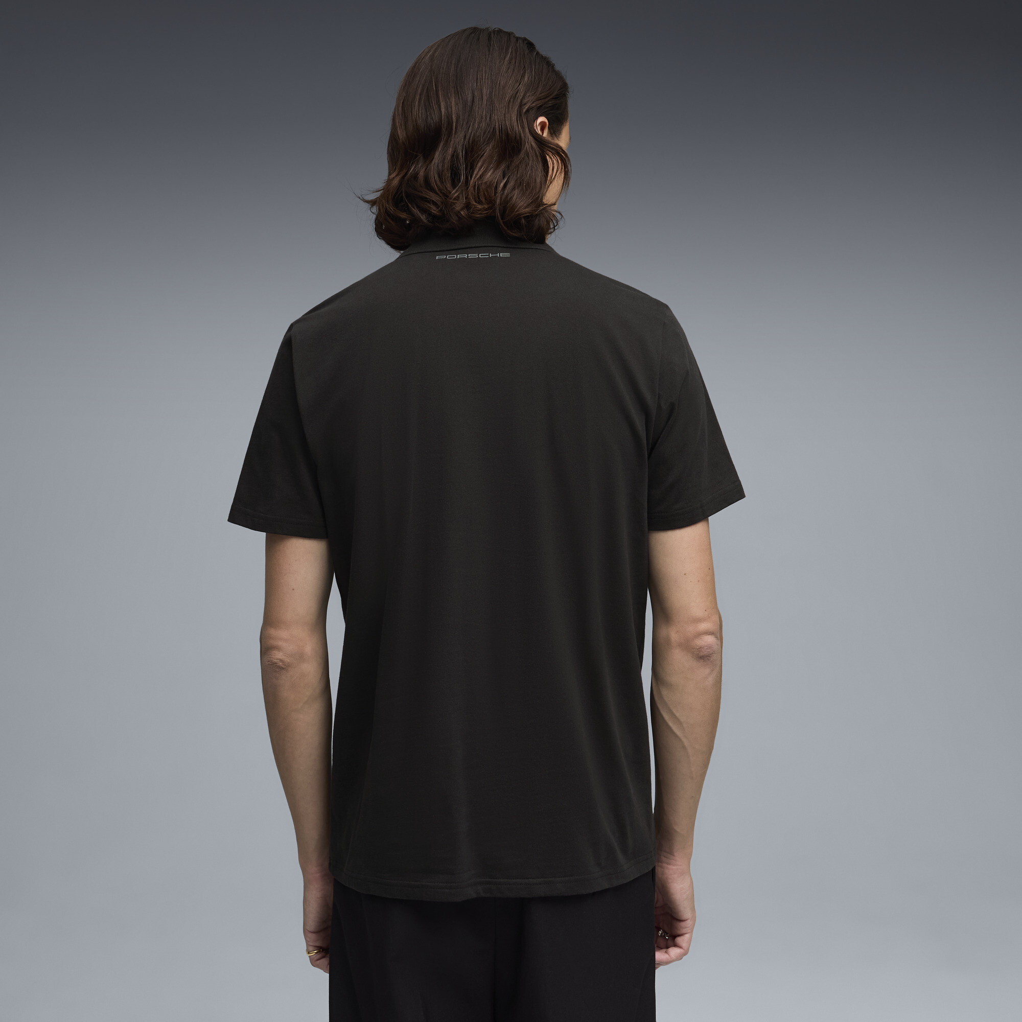 PUMA Porsche Legacy Essentials polo voor Heren, Zwart, Maat XS thumbnail 3