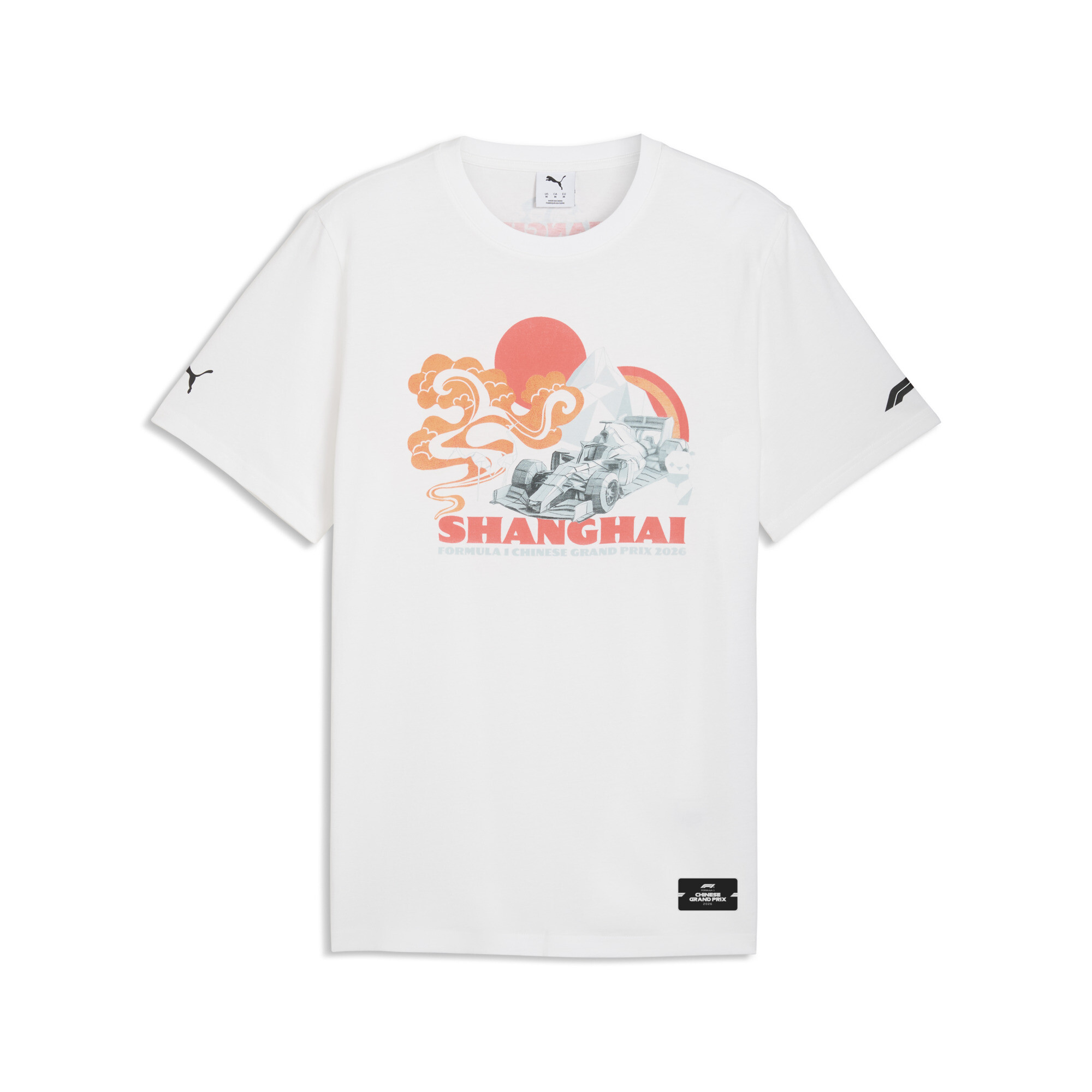 PUMA F1Â® China uniseks T-shirt, Wit, Maat L