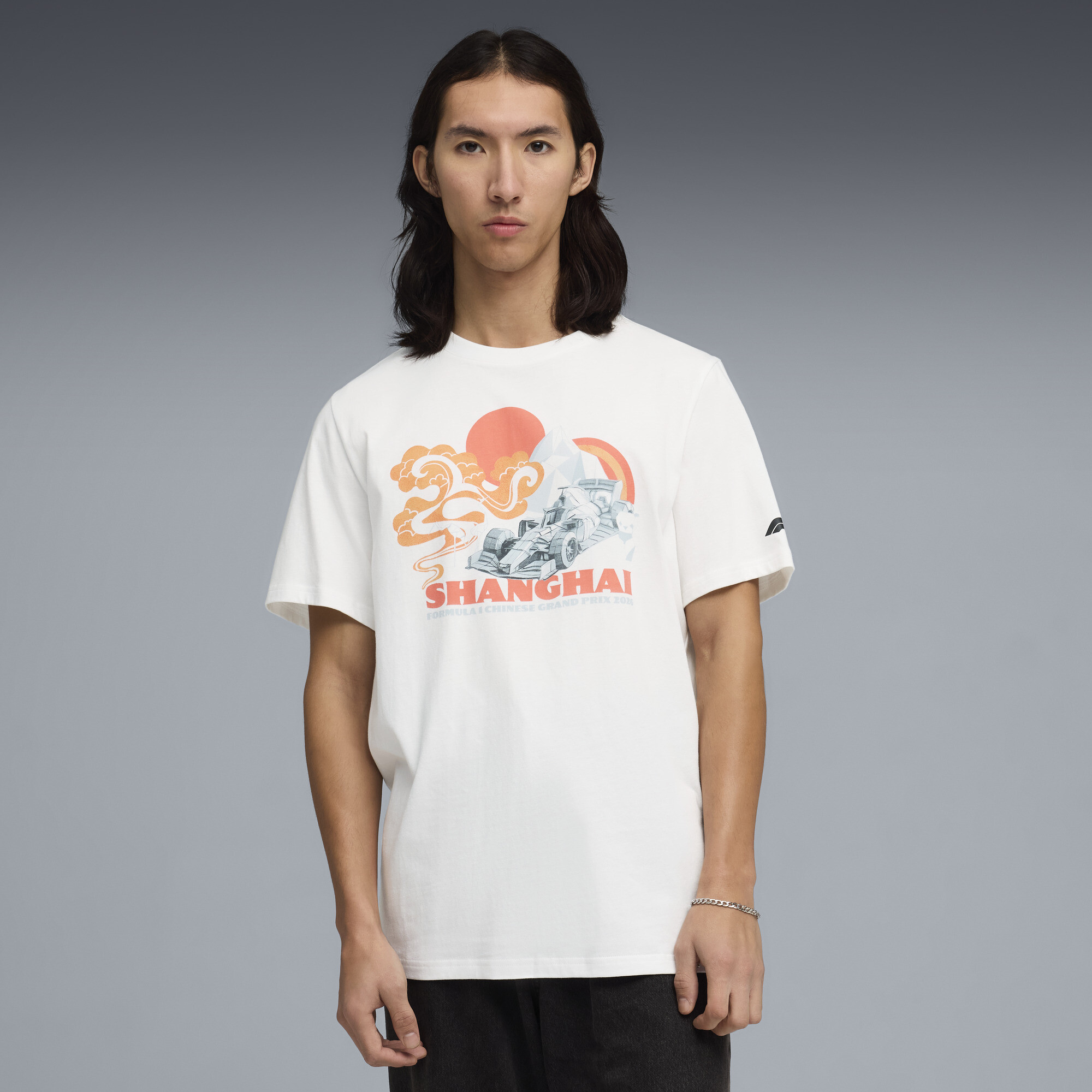 PUMA F1Â® China uniseks T-shirt, Wit, Maat L thumbnail 4