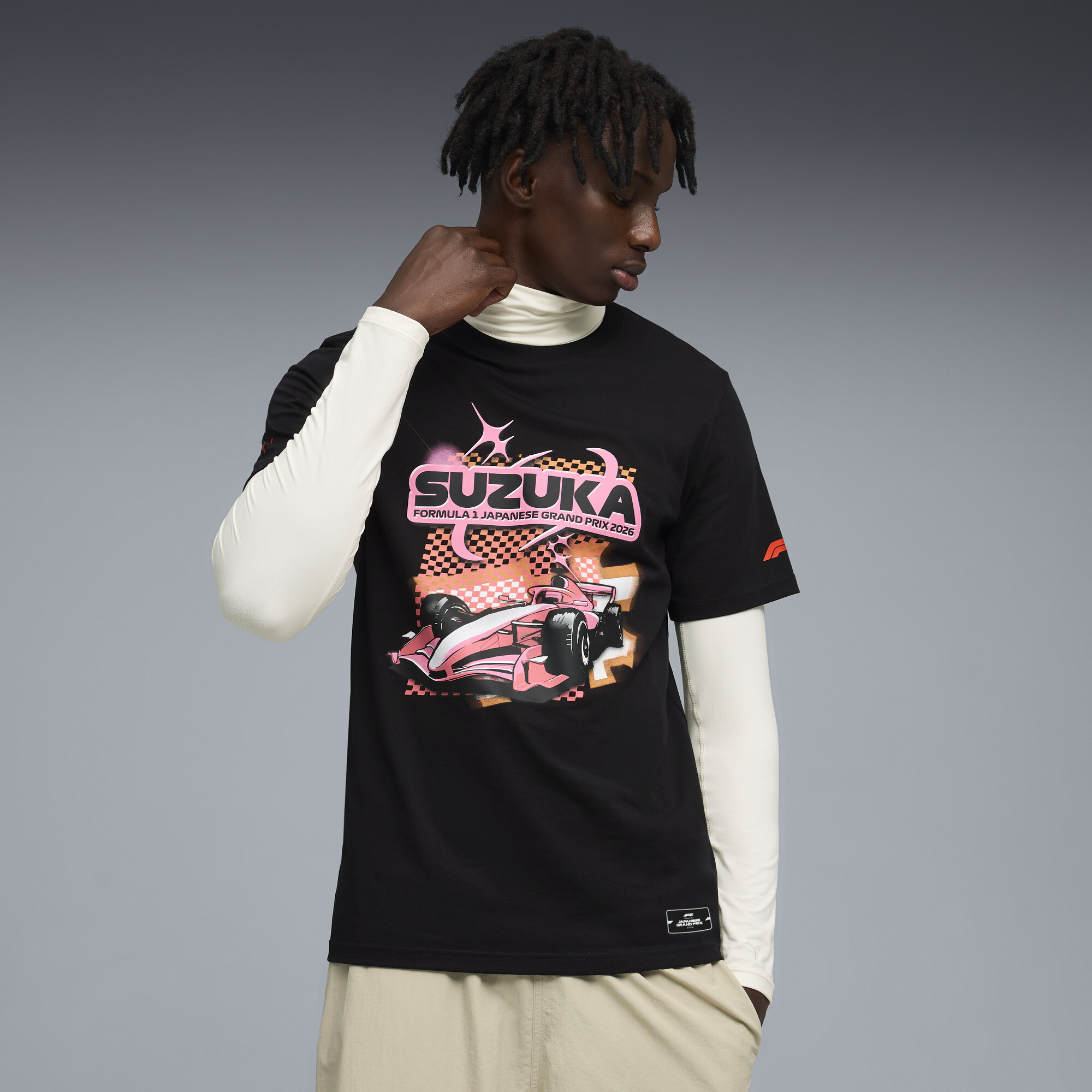 PUMA F1Â® Japan uniseks T-shirt, Zwart, Maat S thumbnail 4