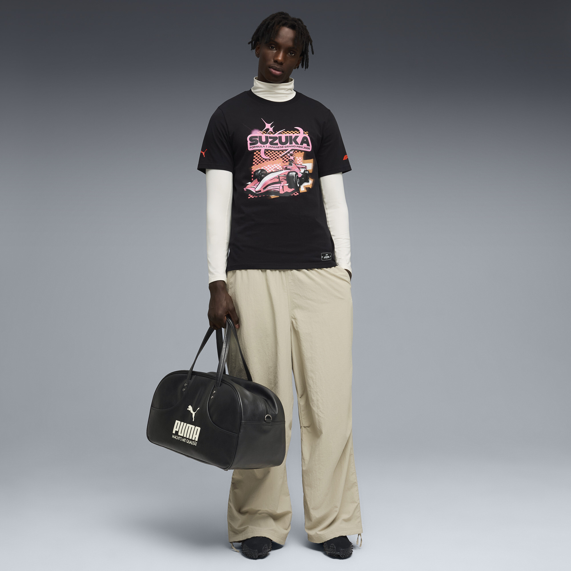 PUMA F1Â® Japan uniseks T-shirt, Zwart, Maat S thumbnail 2