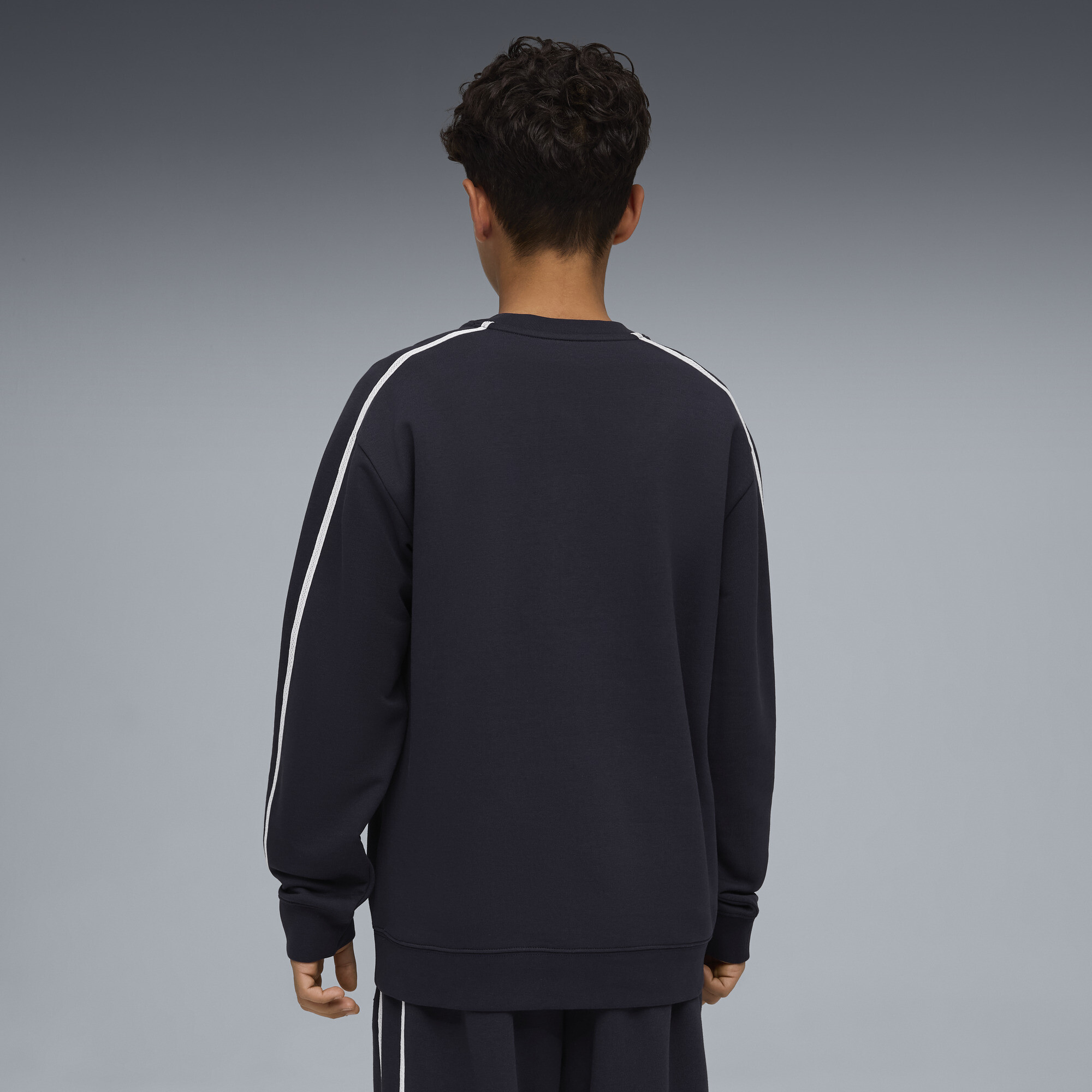 T7 Super PUMA relaxed grafisch sweatshirt voor Heren, Blauw, Maat 7-8Y thumbnail 3