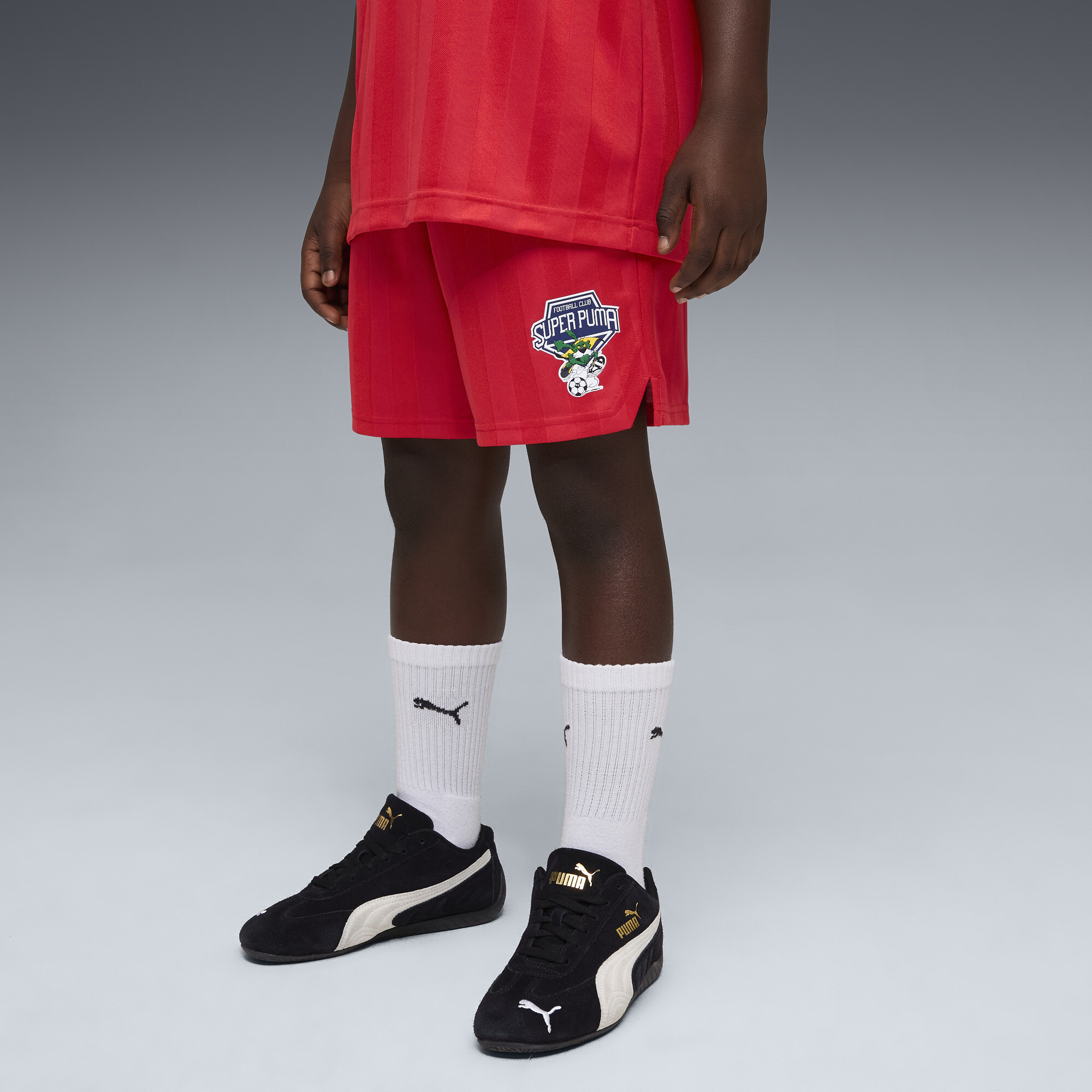 Super PUMA short voor Heren, Rood, Maat 13-14Y thumbnail 4