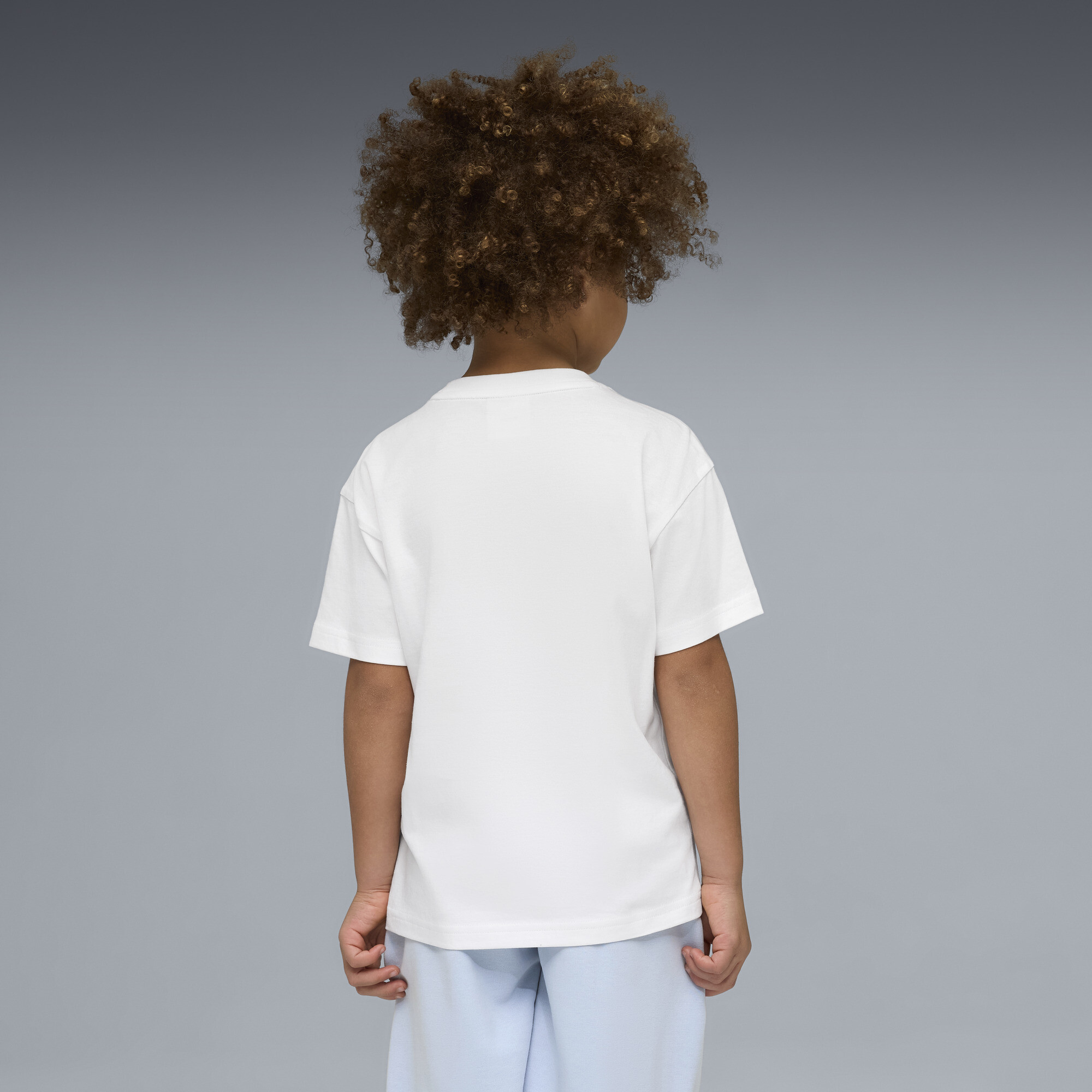 PUMA Sporty Cats relaxed T-shirt met afbeelding, Wit, Maat 6-7Y thumbnail 3